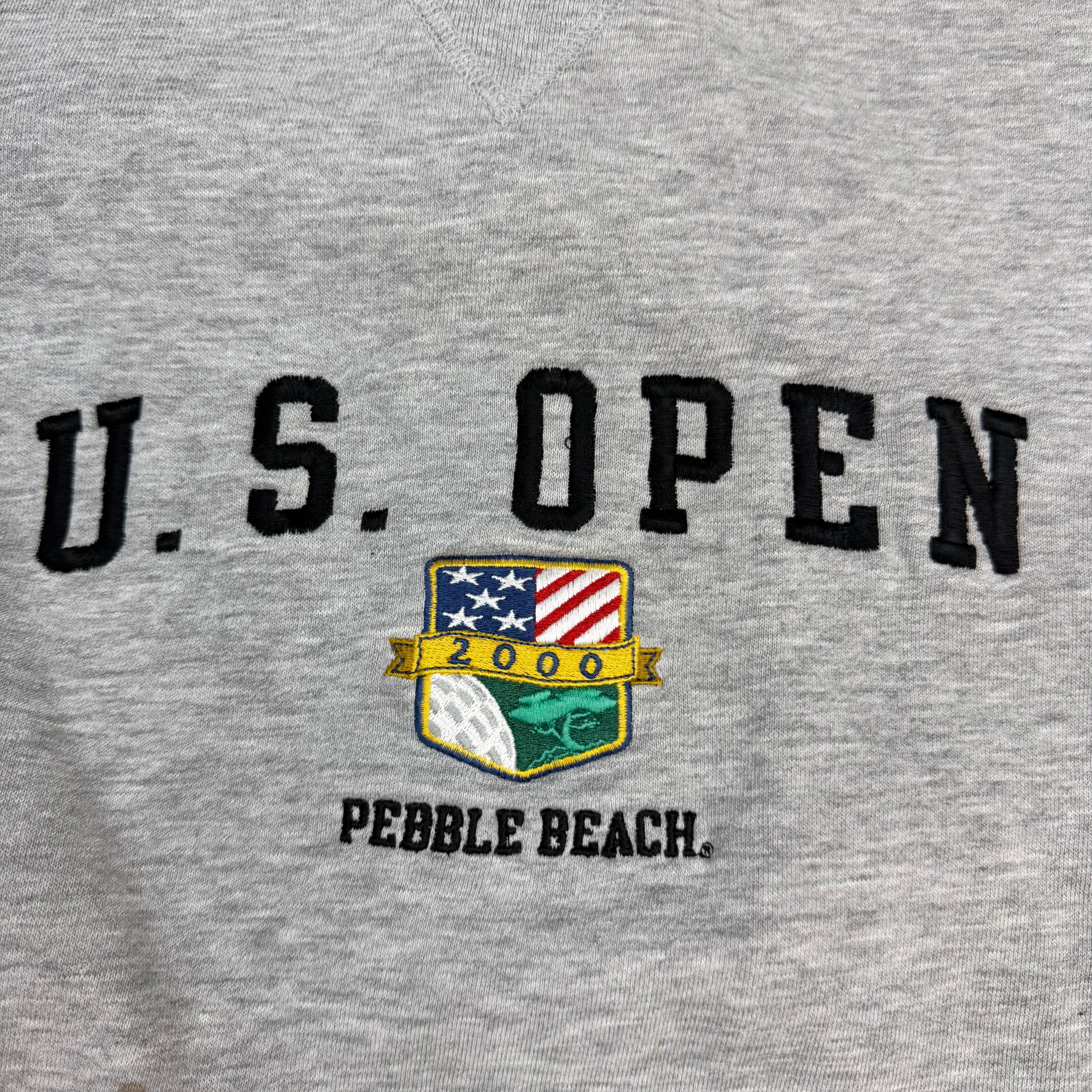 2000 U.S. Open Pebble Beach Golf Crewneck Grey