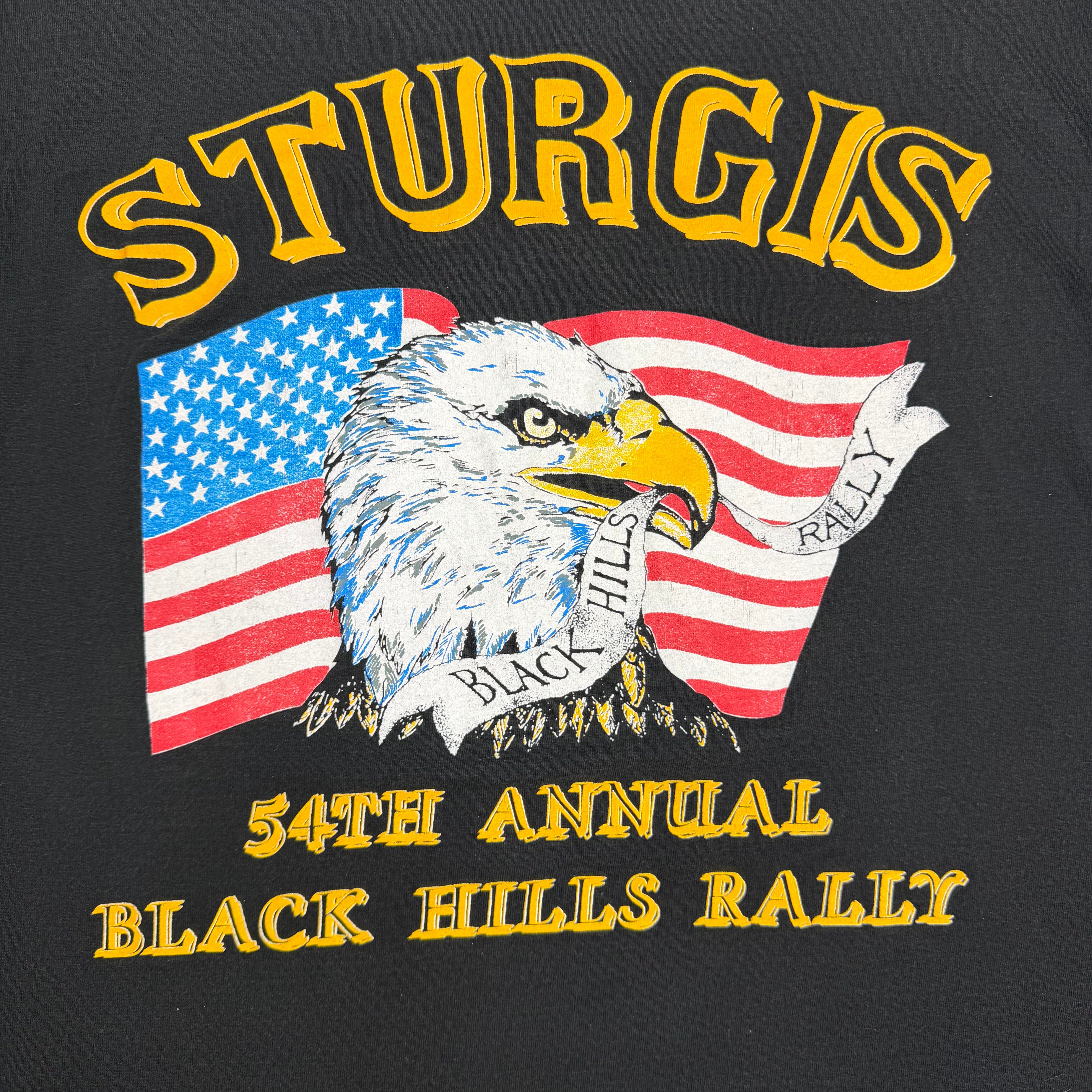 1990 Sturgis Black Hills Rally “I Don’t Start Trouble…” Tee Black