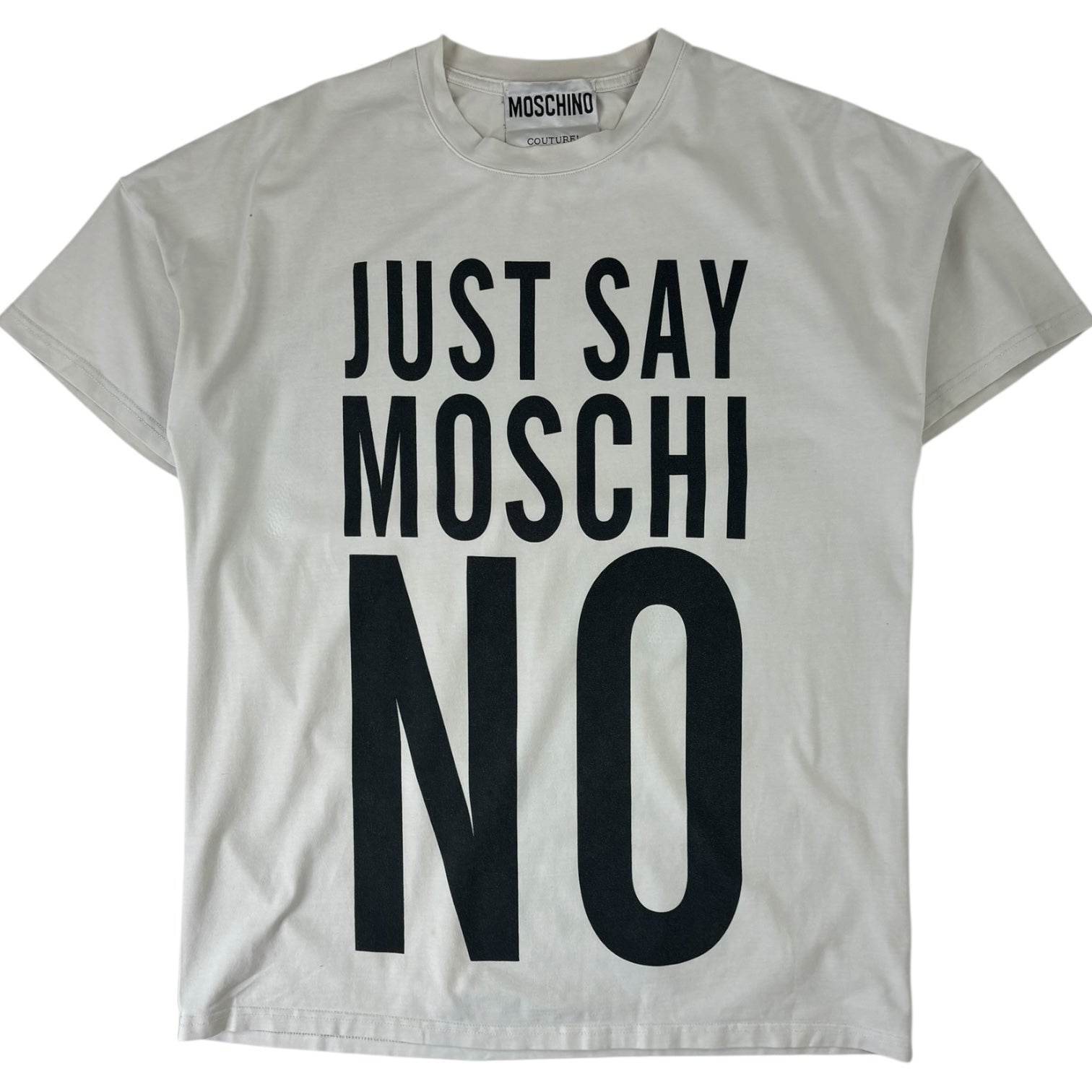 Moschino “Just Say Moschi NO” T-Shirt White