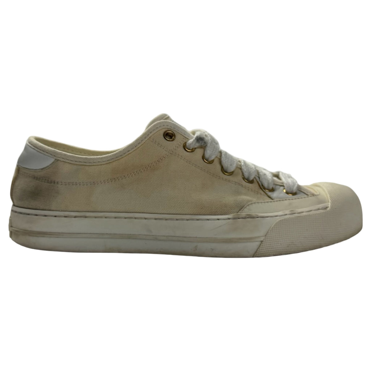 Gucci Canvas Low Top Sneakers White (Used)