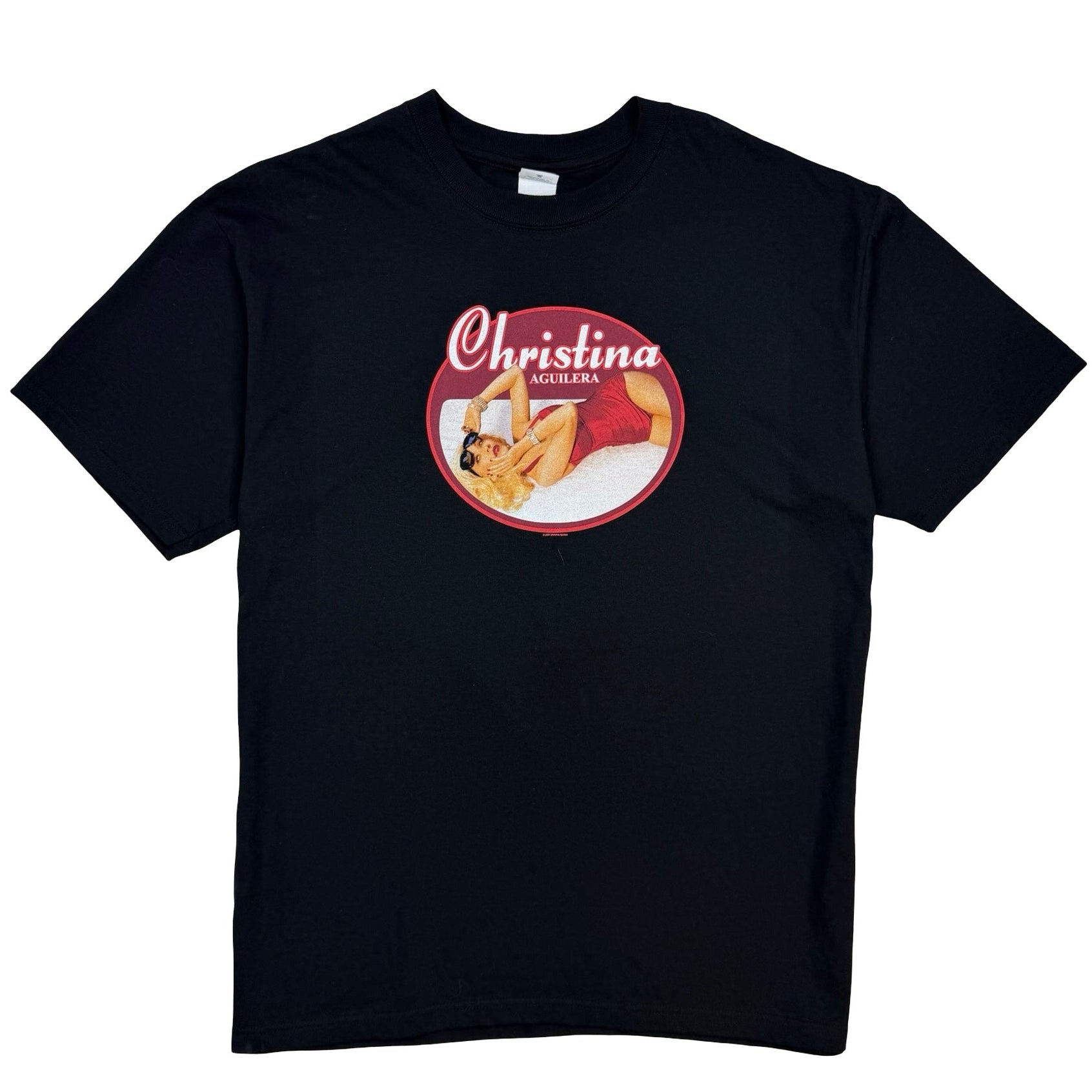 2007 Christina Aguilera Back to Basics Tour Tee Black