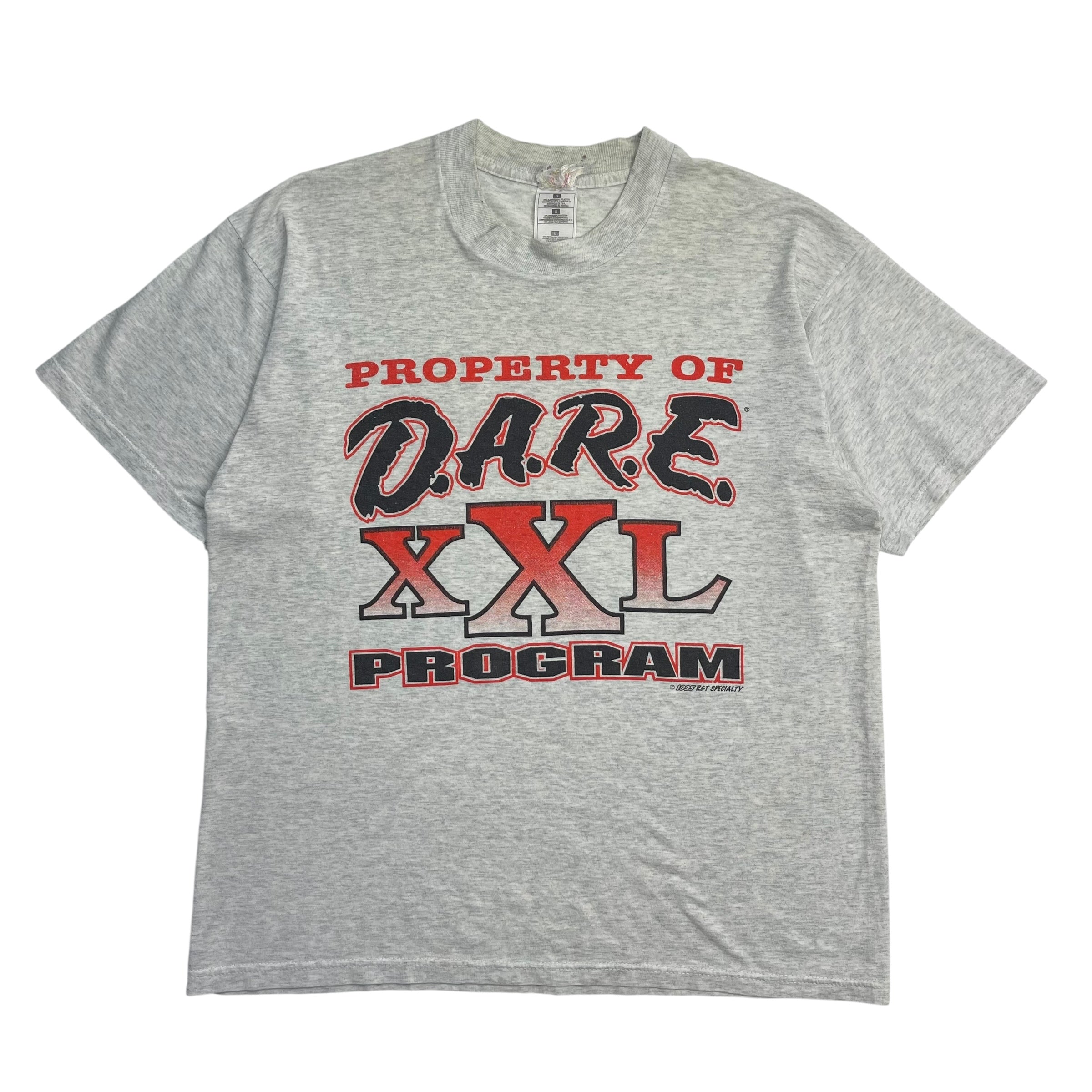 1995 Property Of D.A.R.E XXL Program T-Shirt