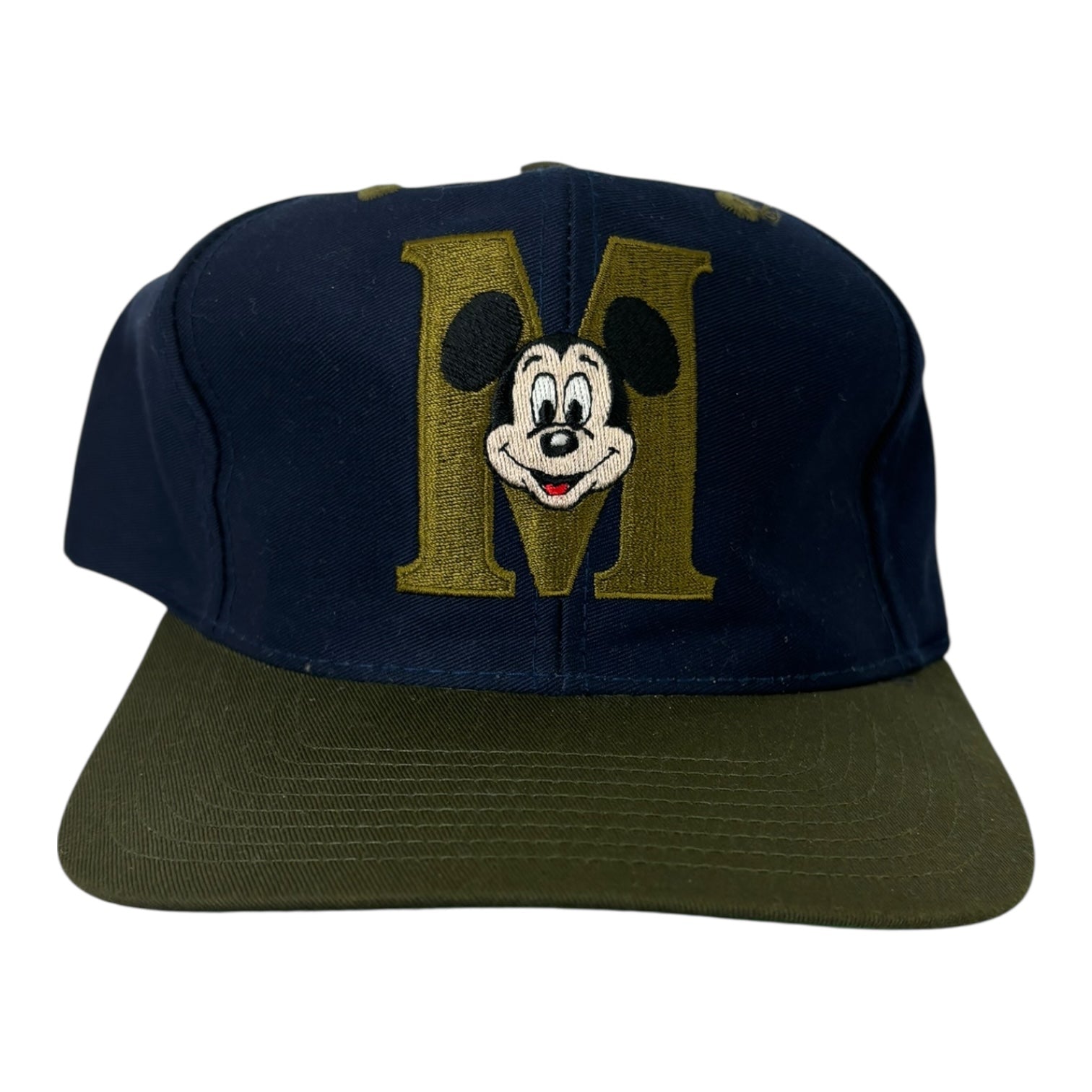 Vintage Mickey Mouse Monogram SnapBack Hat Navy