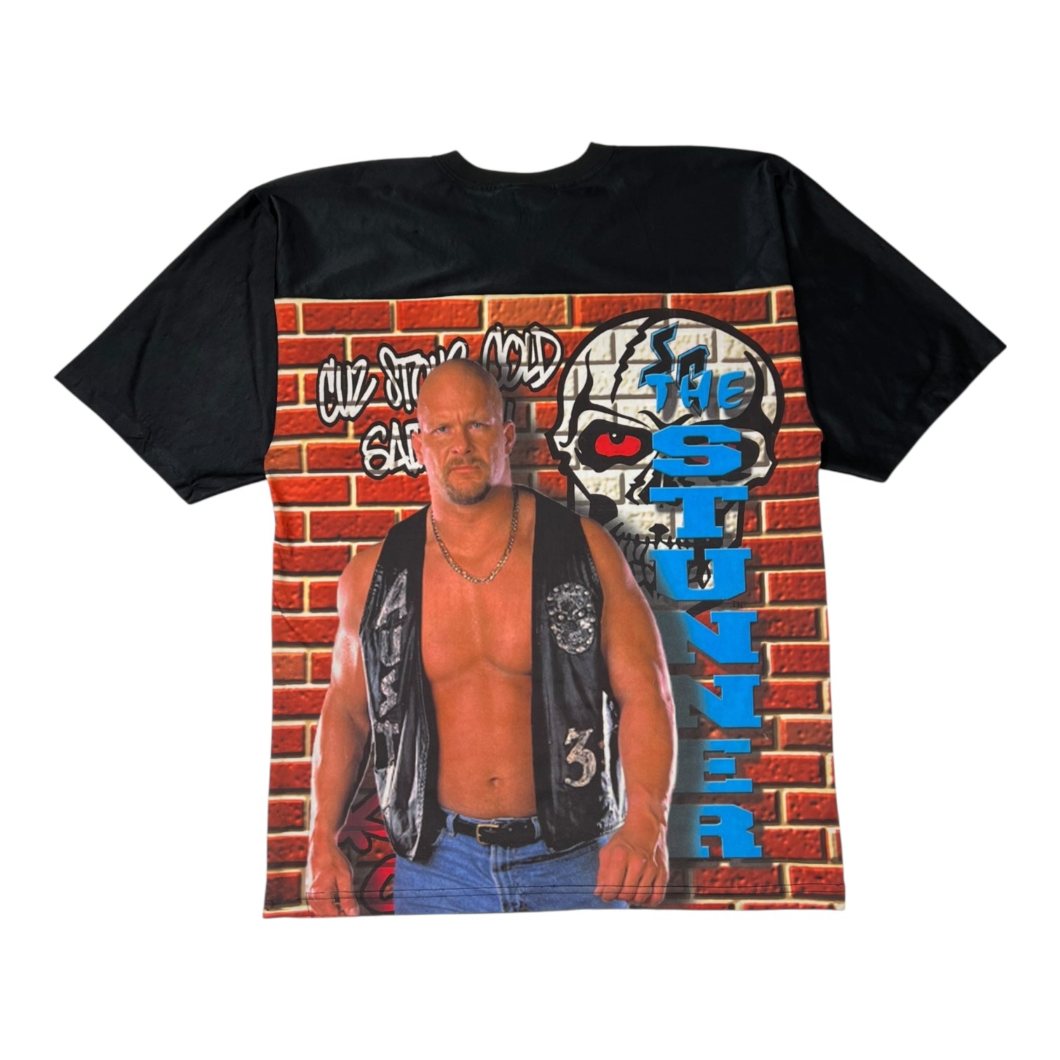 Vintage 1999 WWF Stone Cold Steve Austin Jersey Black