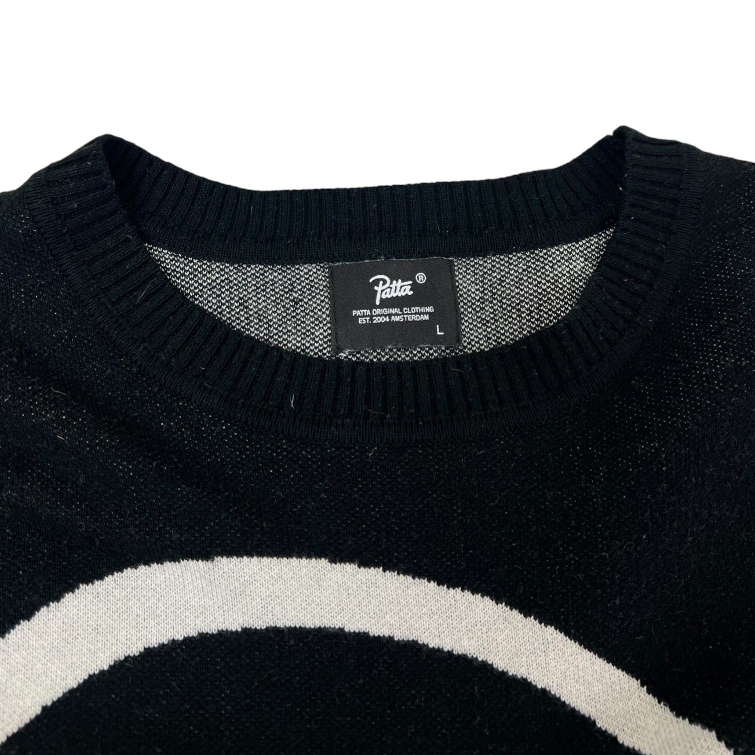Patta Knitwear Hearted Jumper Black