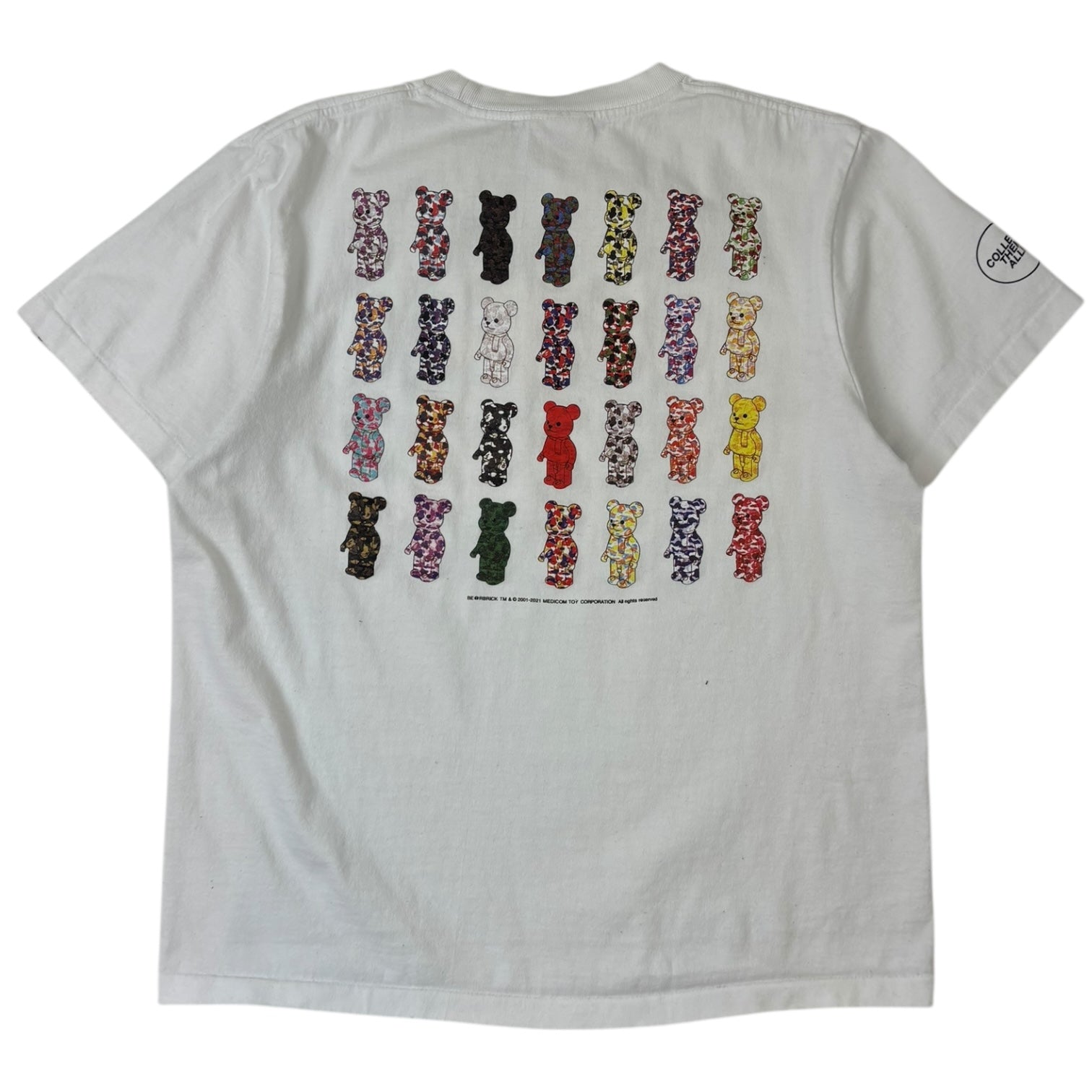 BAPE x Medicom FW21 Toy Camo Bear T-Shirt White