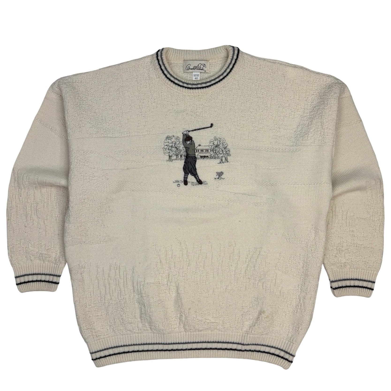 Vintage Arnold Palmer Golf Knit Crewneck Beige