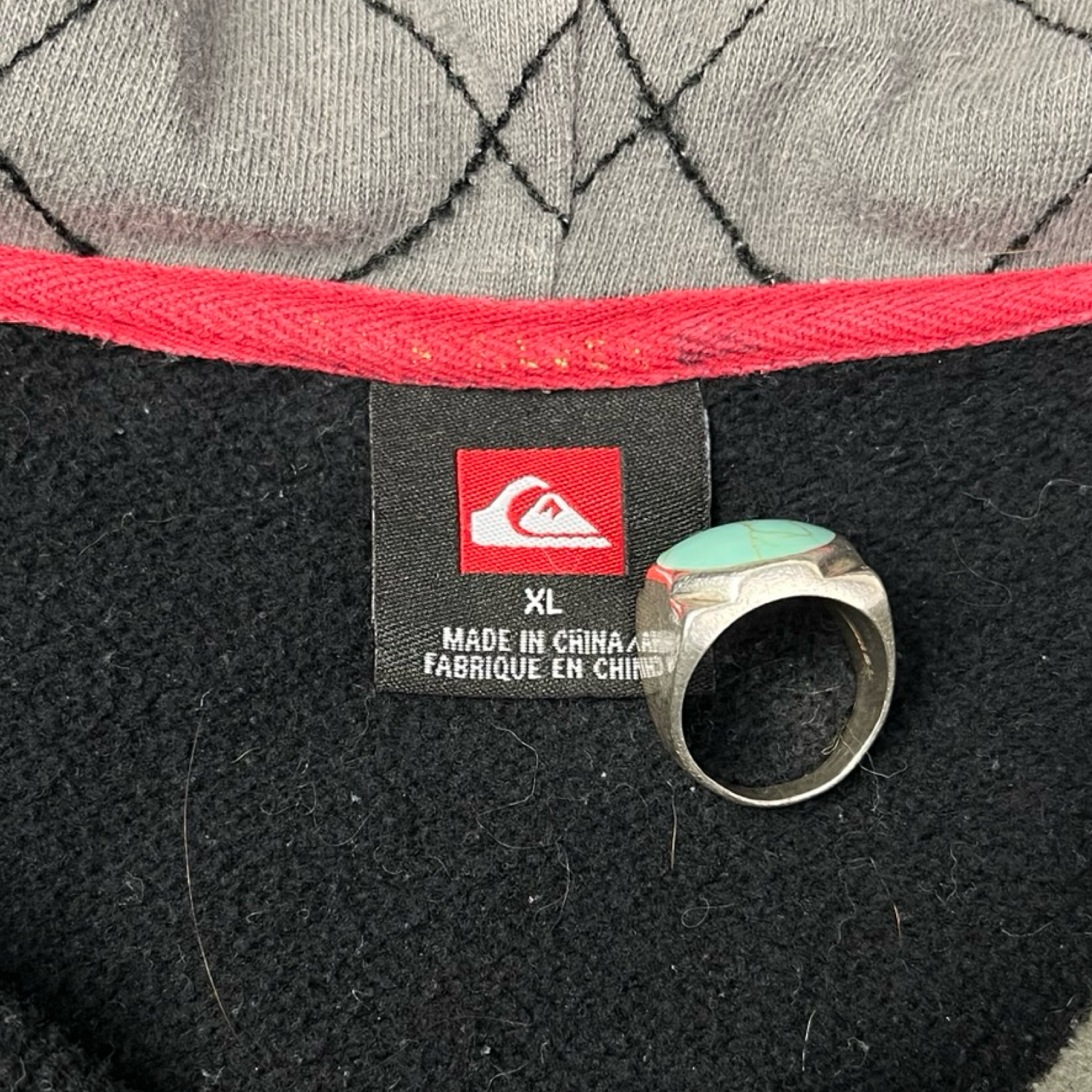 Vintage Y2K Quiksilver Patched Logo Zip-Up Hoodie