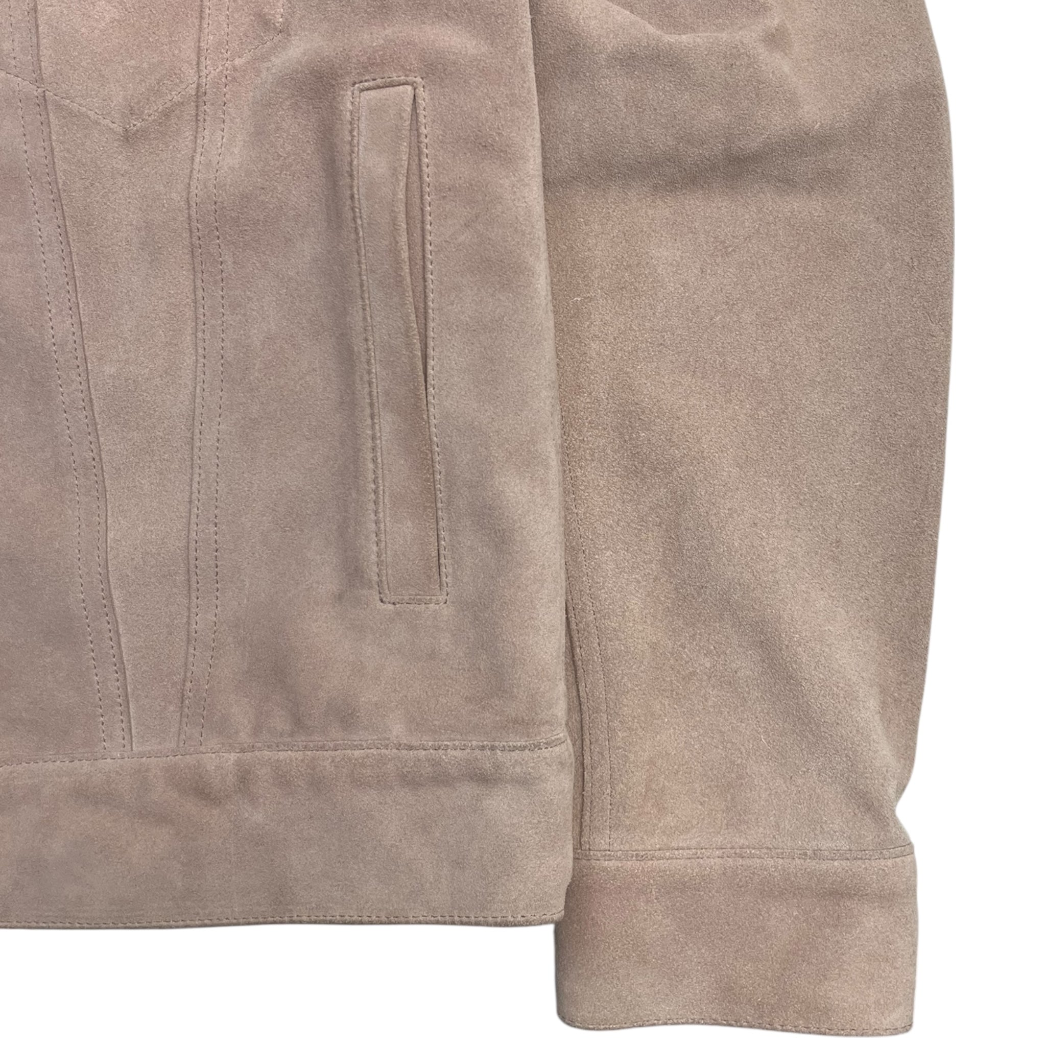 Stüssy Suede Trucker Jacket Soft Salmon
