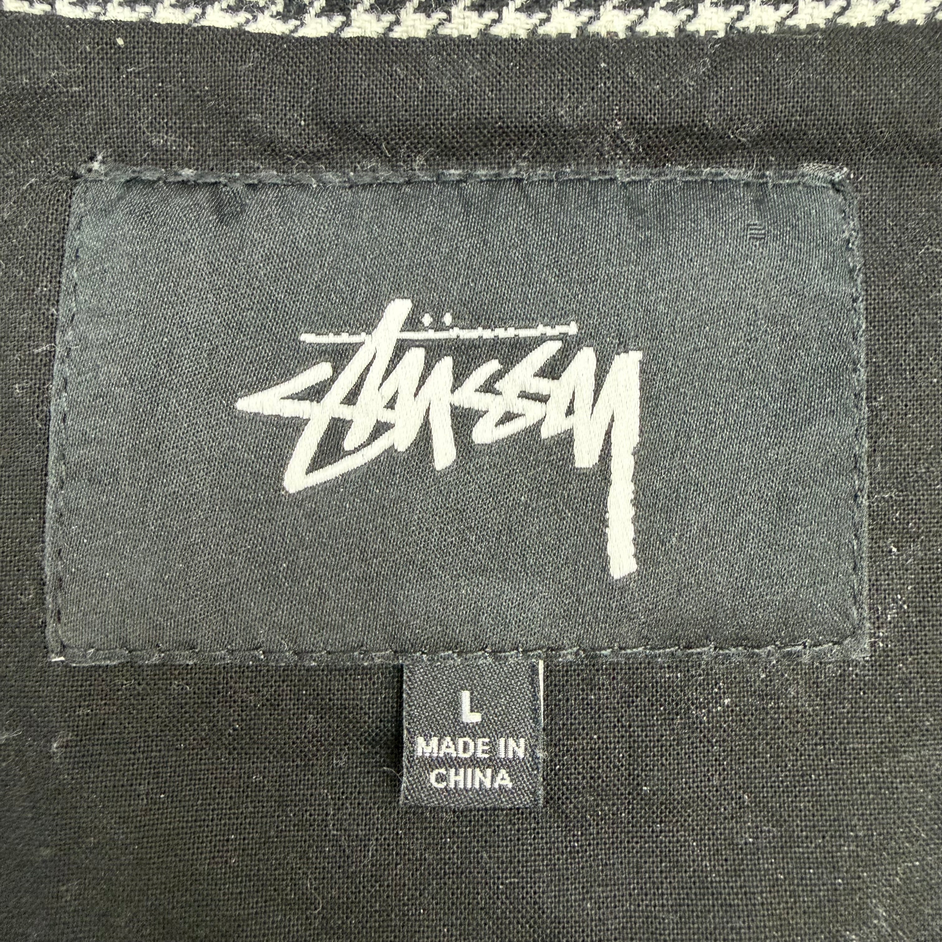 Stussy Houndstooth Work Vest Black/White
