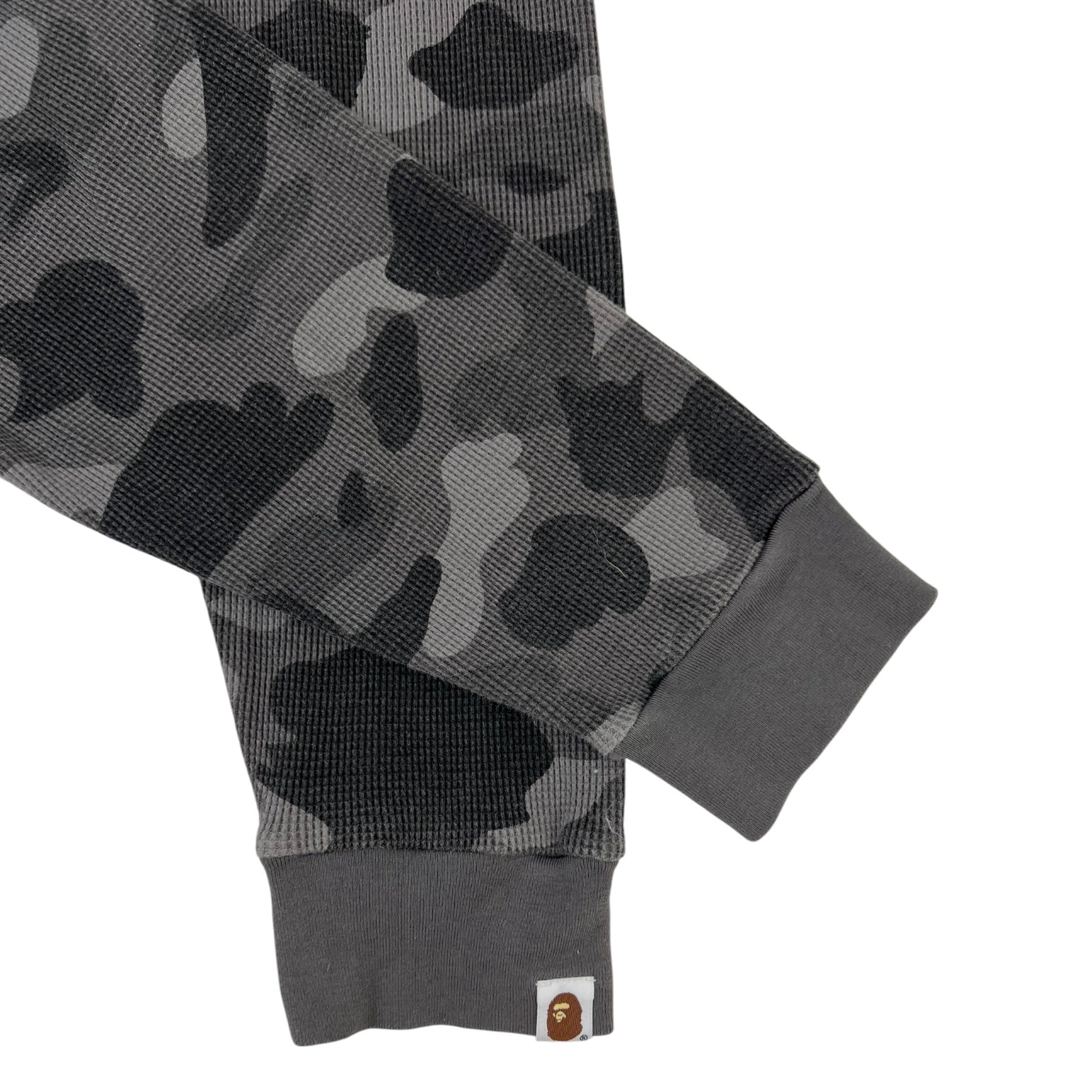 Bape Thermal Raglan Long Sleeve T-Shirt Grey Camo