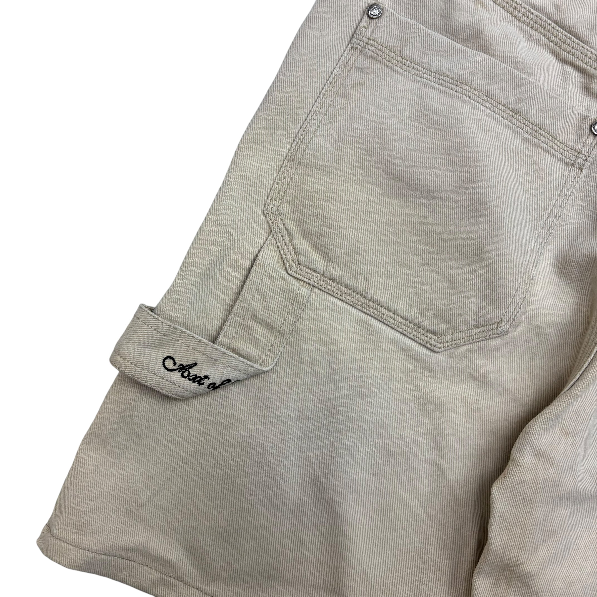 Vintage Versace Cargo Shorts Cream