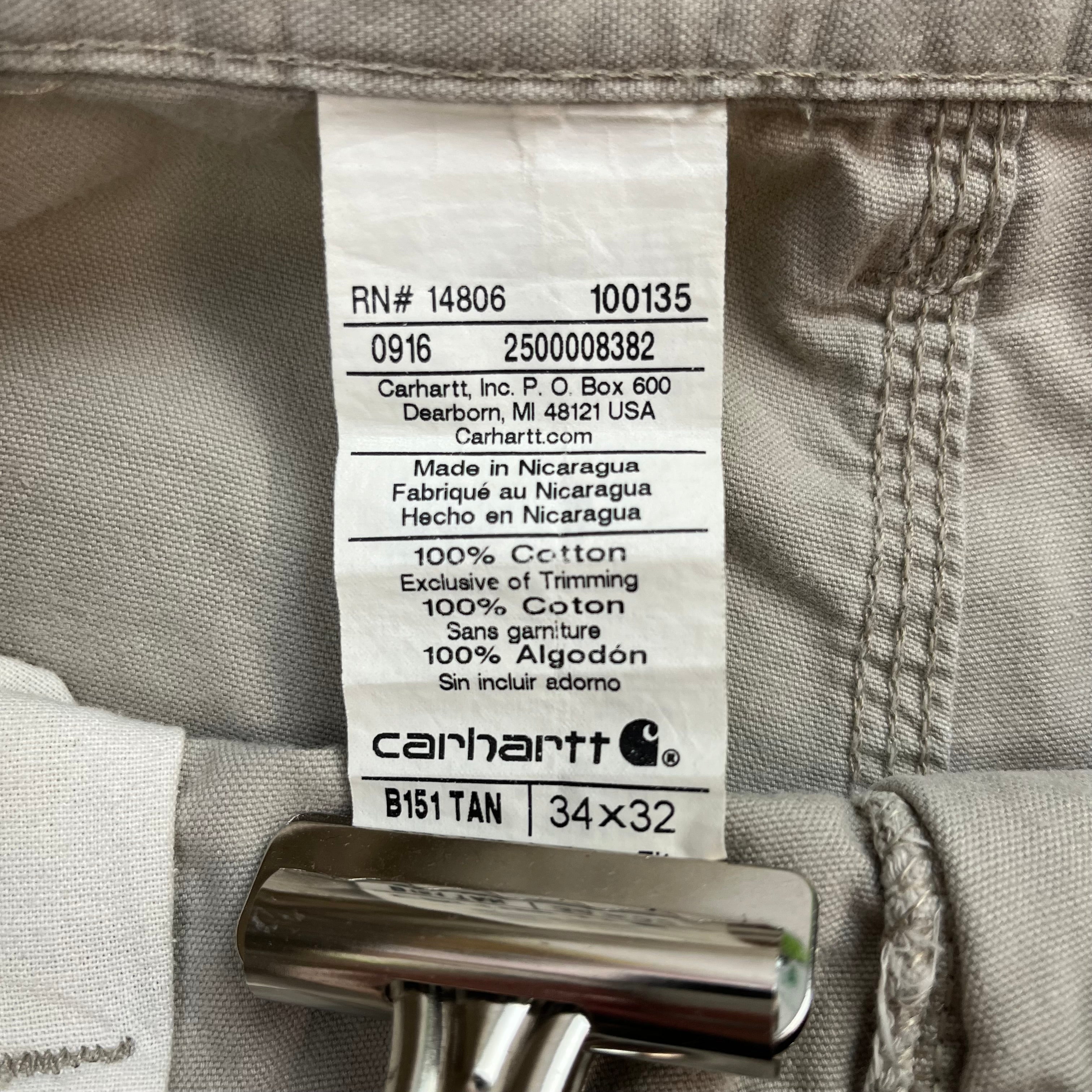 Vintage Carhartt Dungaree Pants Light Tan
