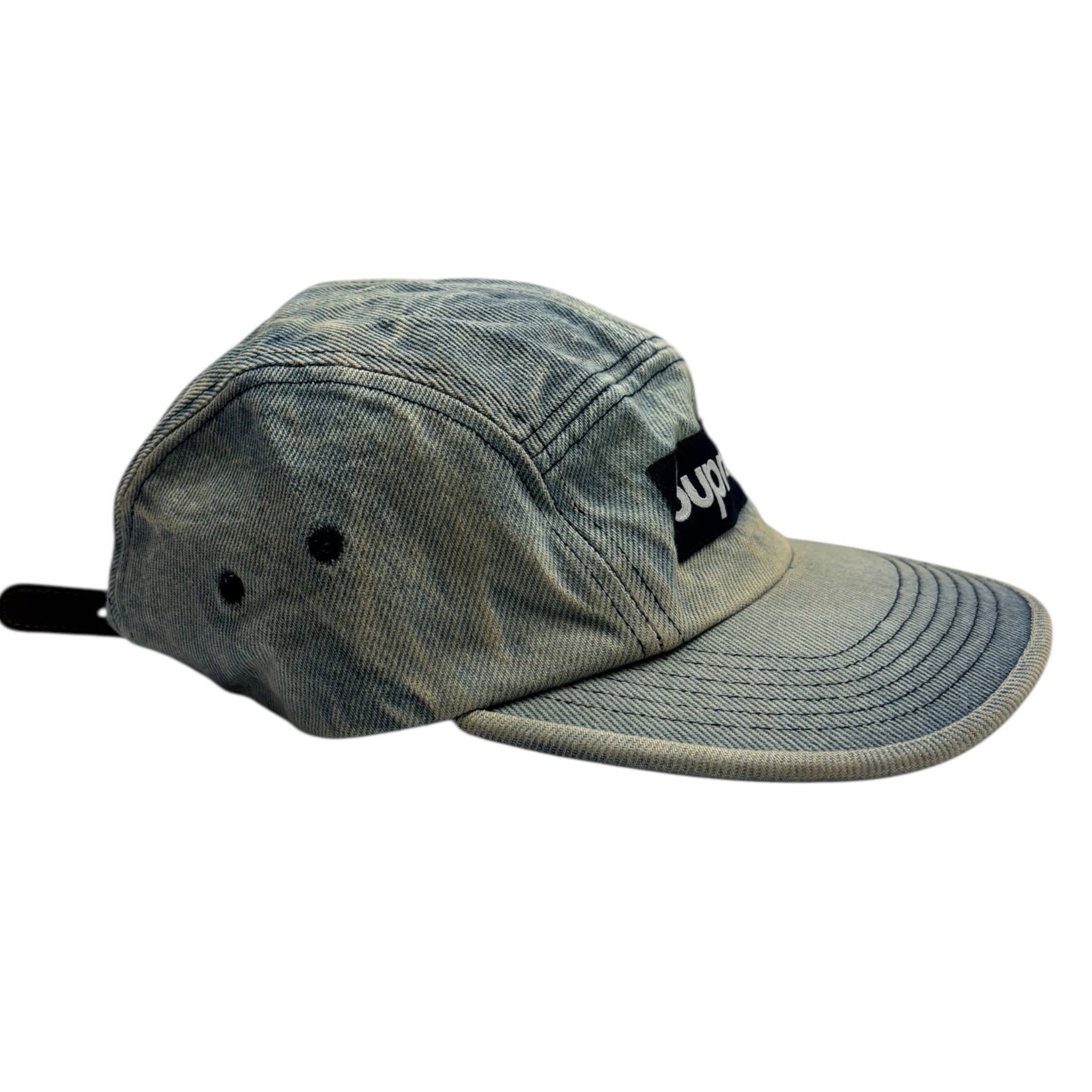 Supreme Washed Chino Twill Camp Cap Dirty Indigo