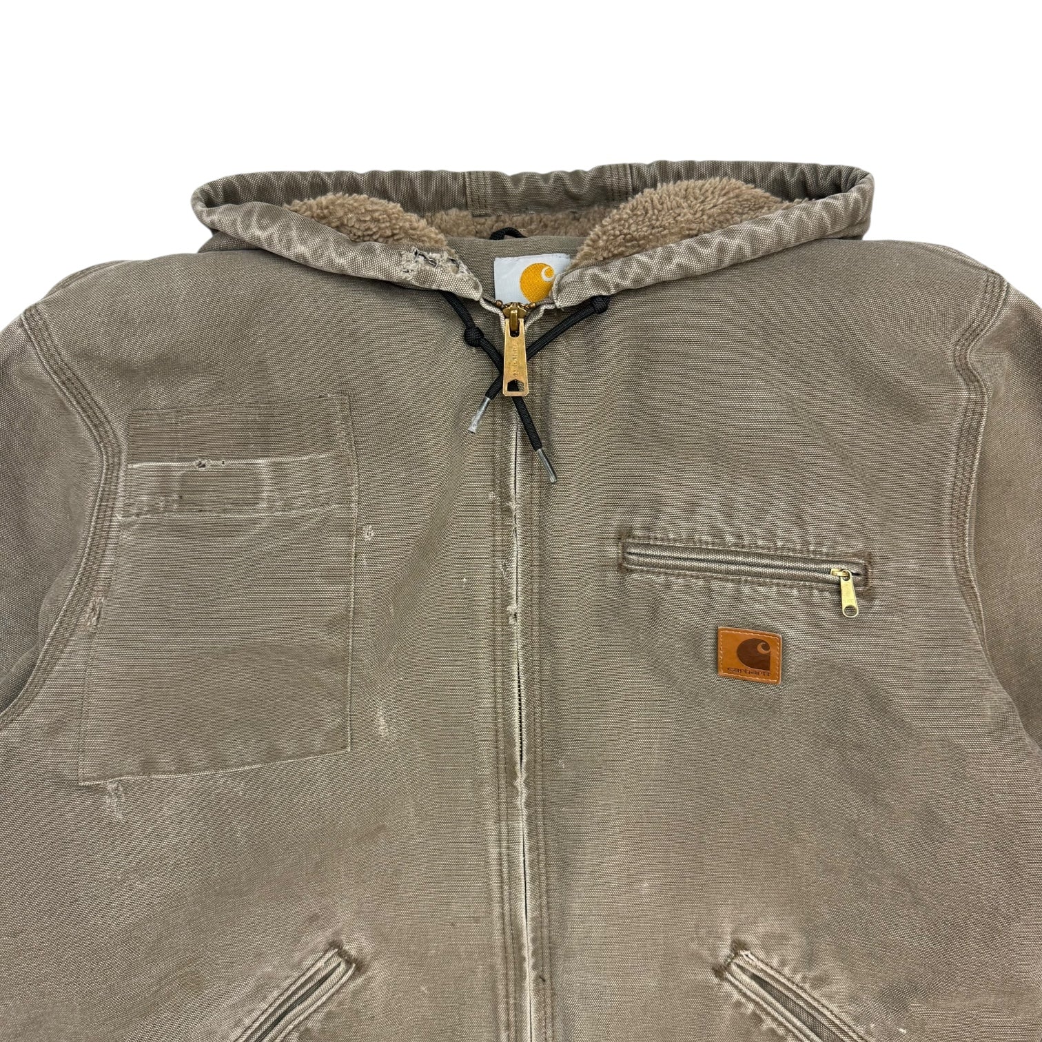 Vintage Carhartt Sierra Sandstone Sherpa Lined Jacket Brown