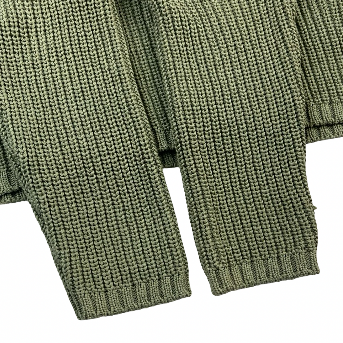 Stone Island Ribbed Knit Jumper Moss