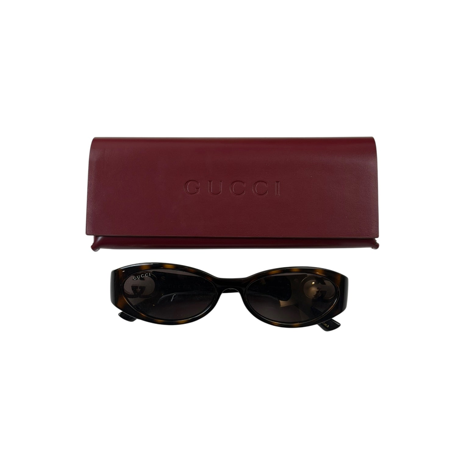 Gucci GG Tortoise Shell Oval Sunglasses GG1660S