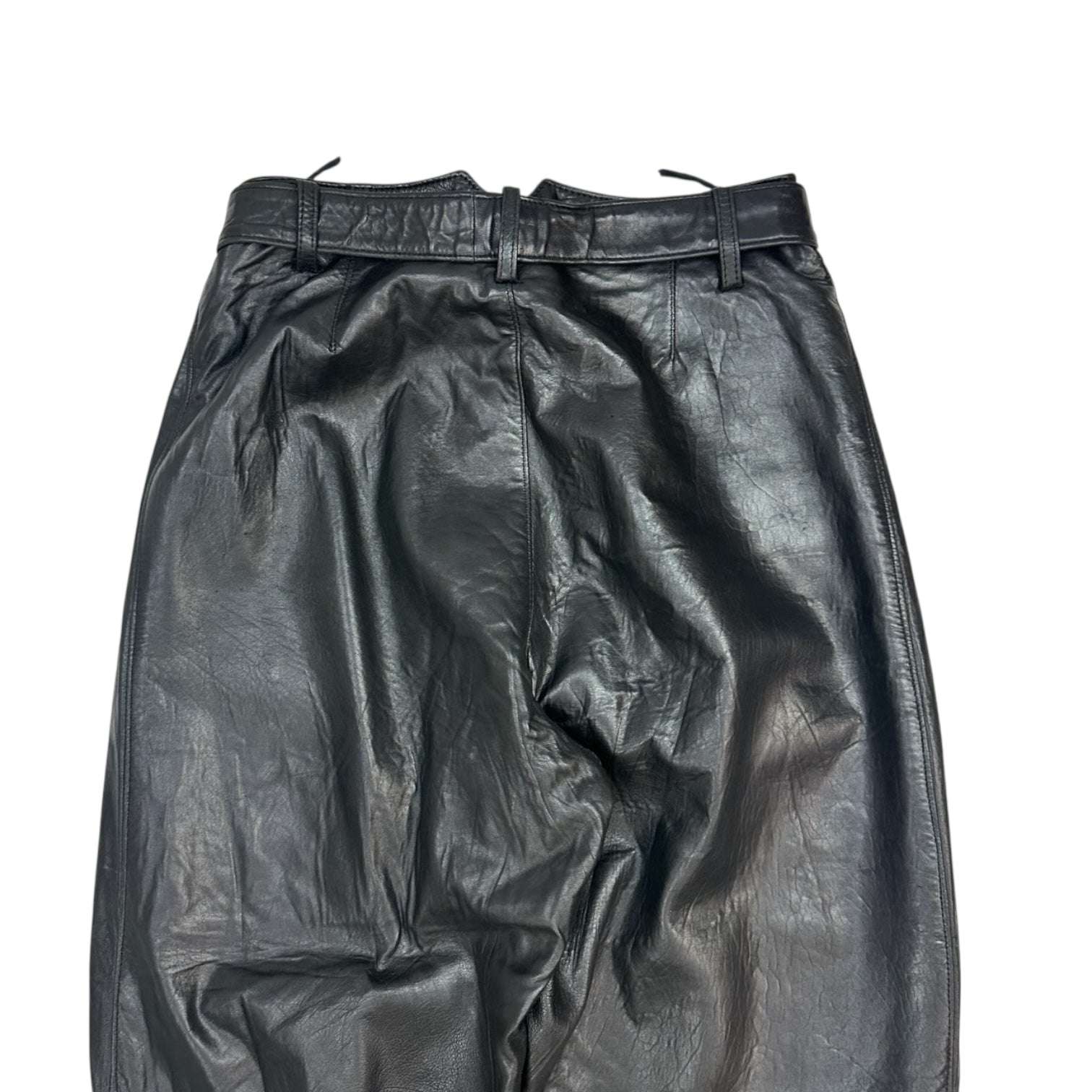 Vintage Leather Pants Black