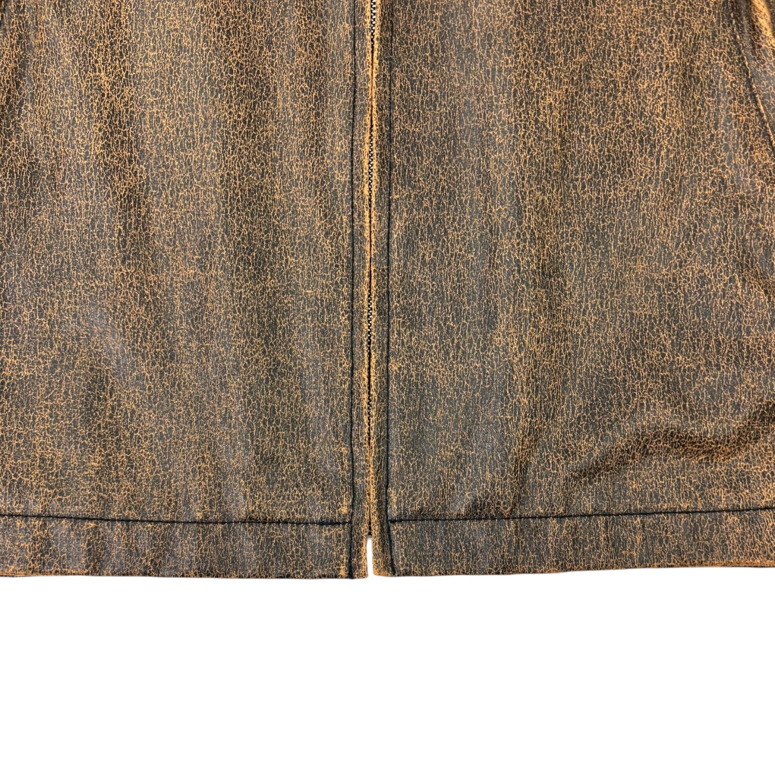 Stussy Club Jacket Coated Cotton Dark Brown