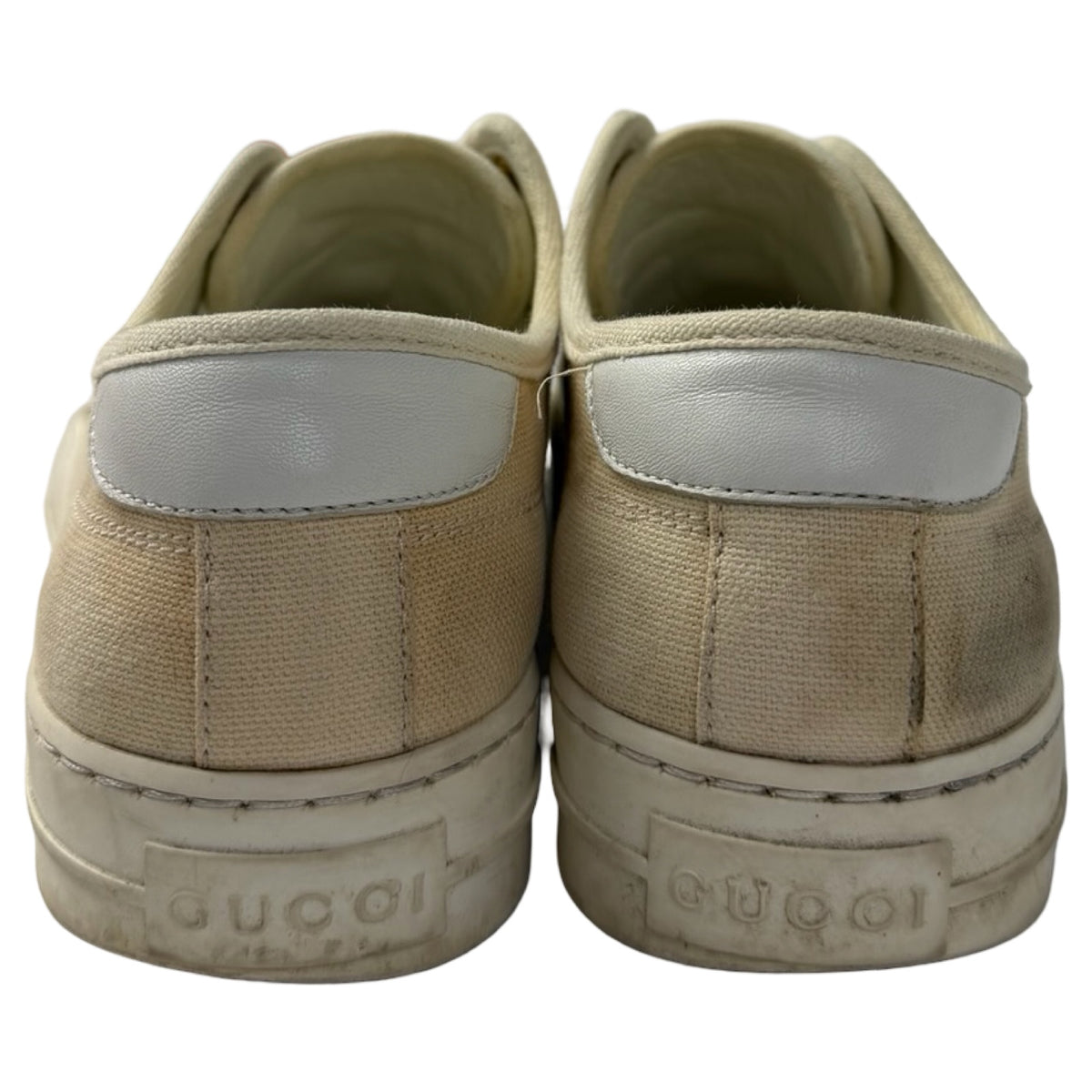 Gucci Canvas Low Top Sneakers White (Used)