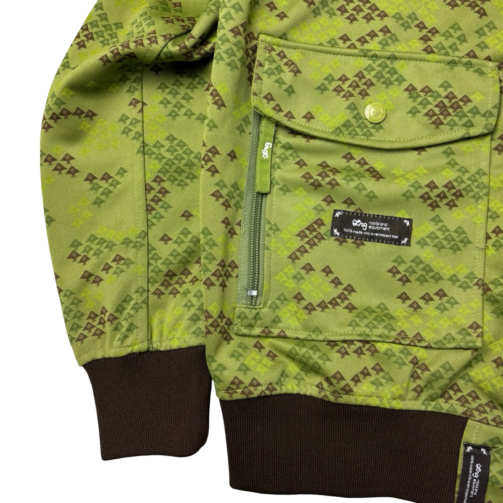 Vintage Y2K LRG Baby Tree Camo Full Zip Track Jacket