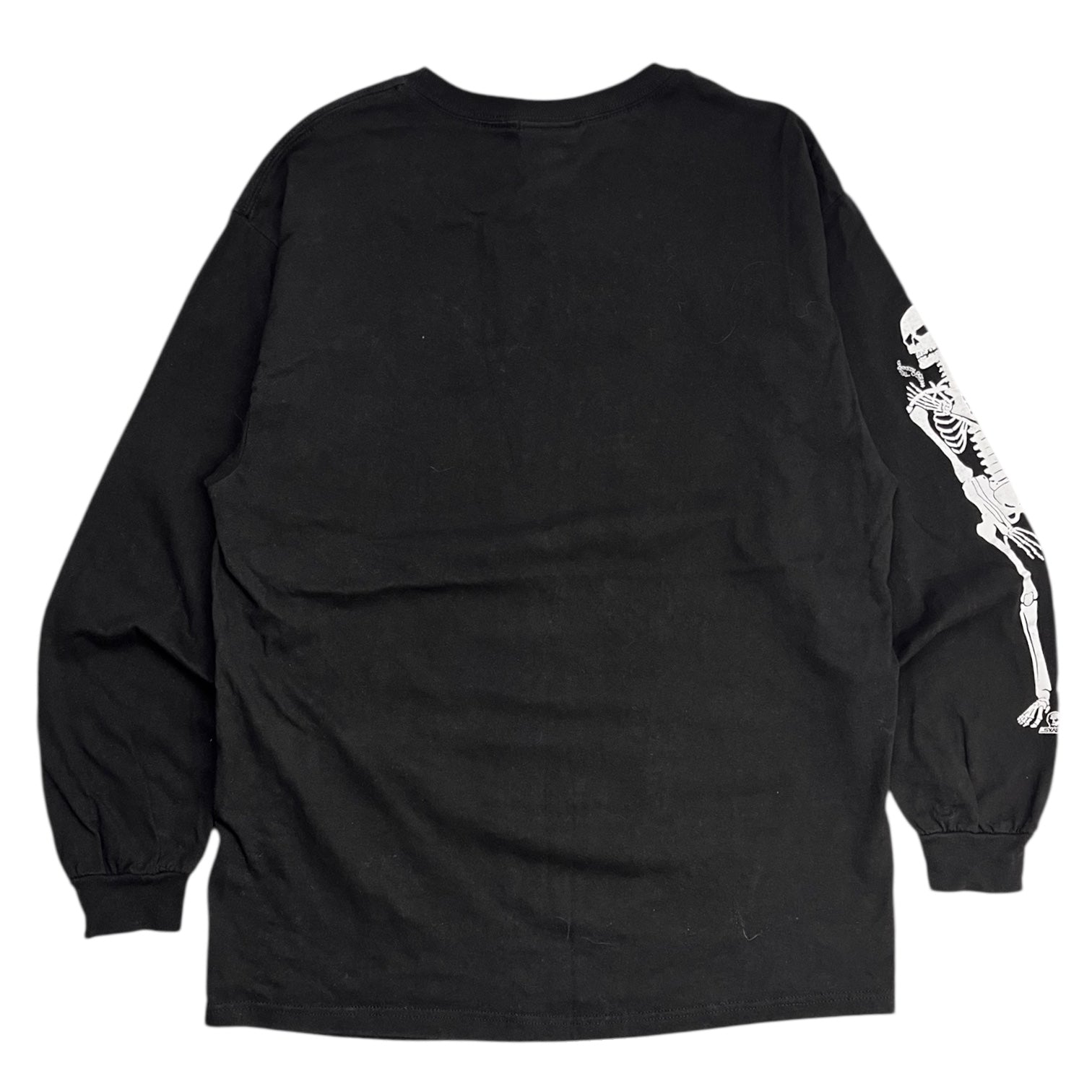 Vintage Skull Skates Skeleton L/S T-Shirt Black