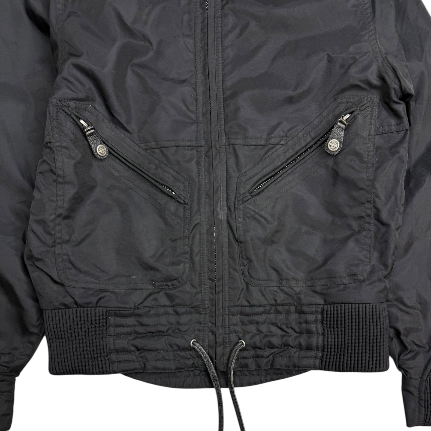 Vintage Harley Davidson Women’s Nylon Jacket Black