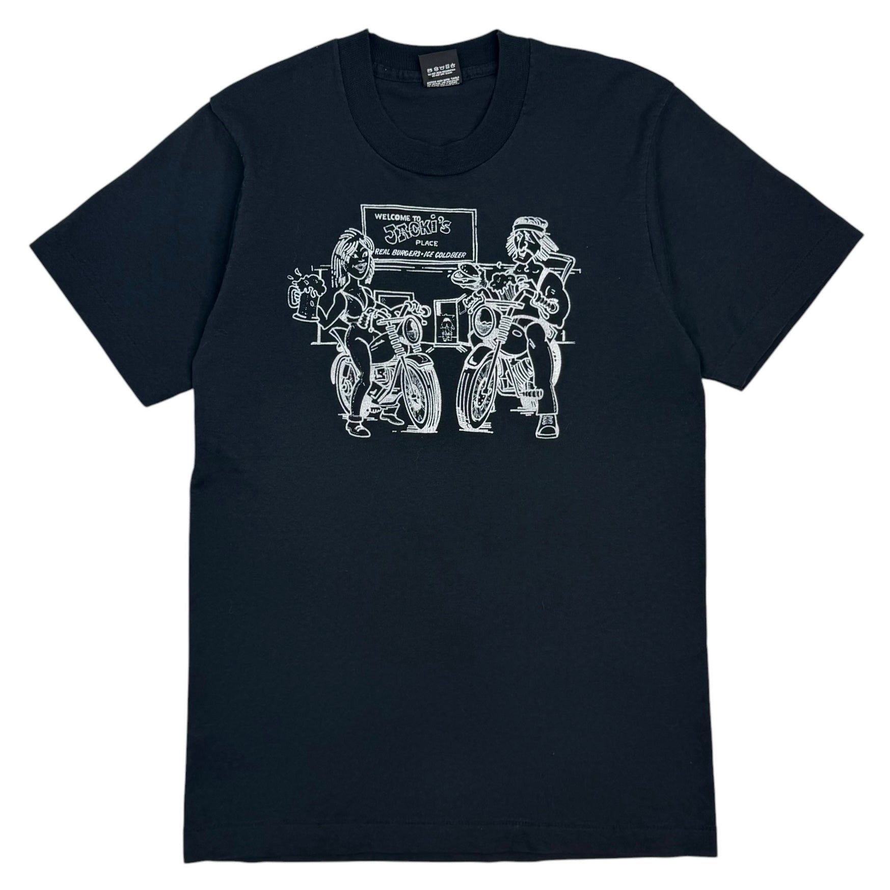 Vintage 80s Jacki’s Place Tee Black