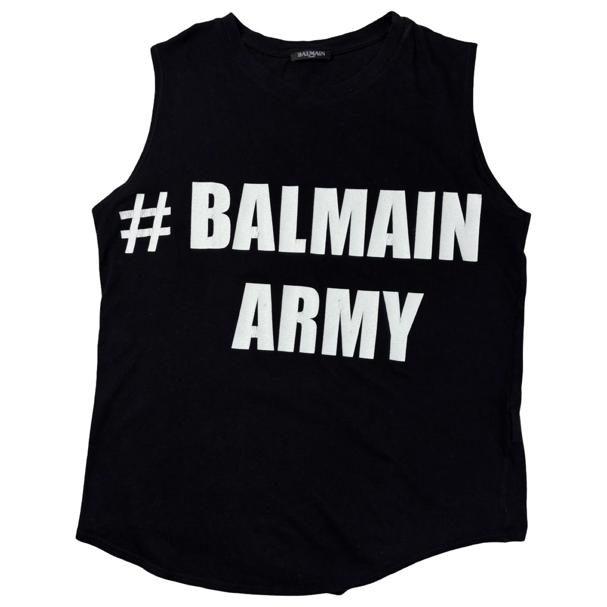 Balmain Army Tank Top Black