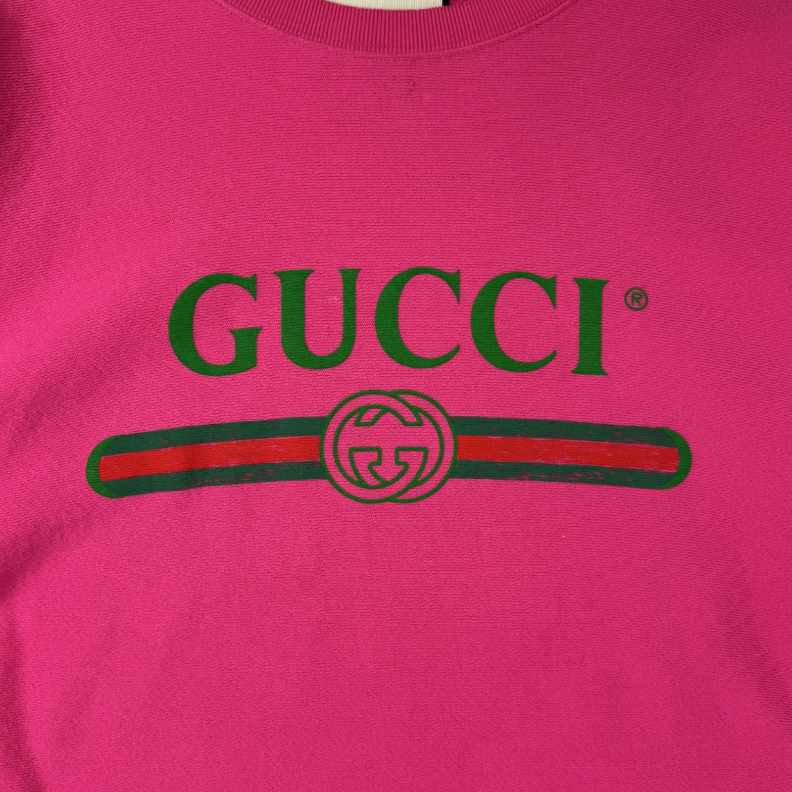 Gucci “Bootleg” Crewneck Pink
