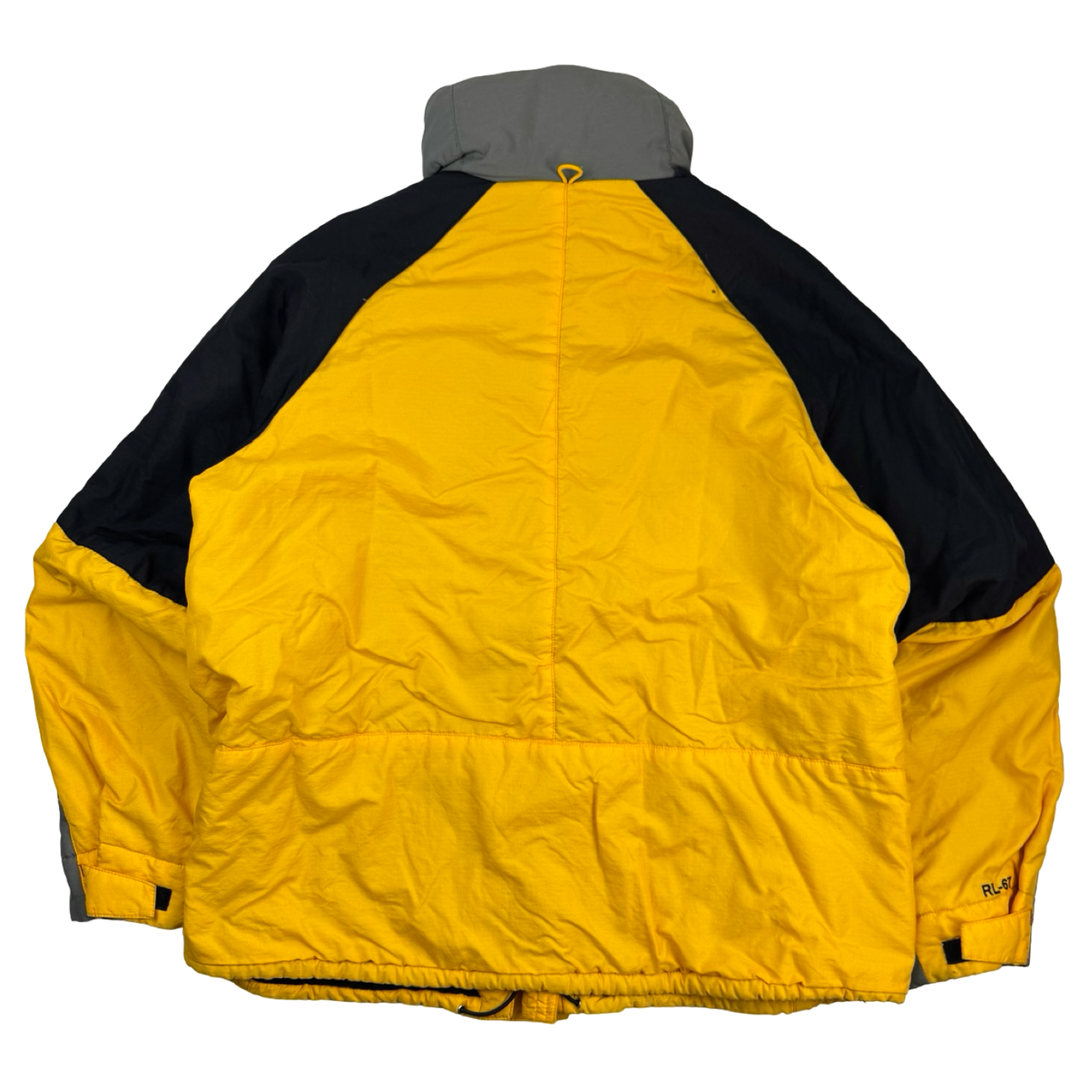 Vintage Polo Ralph Lauren Jeans Co. Insultated Jacket Yellow/Black/Grey
