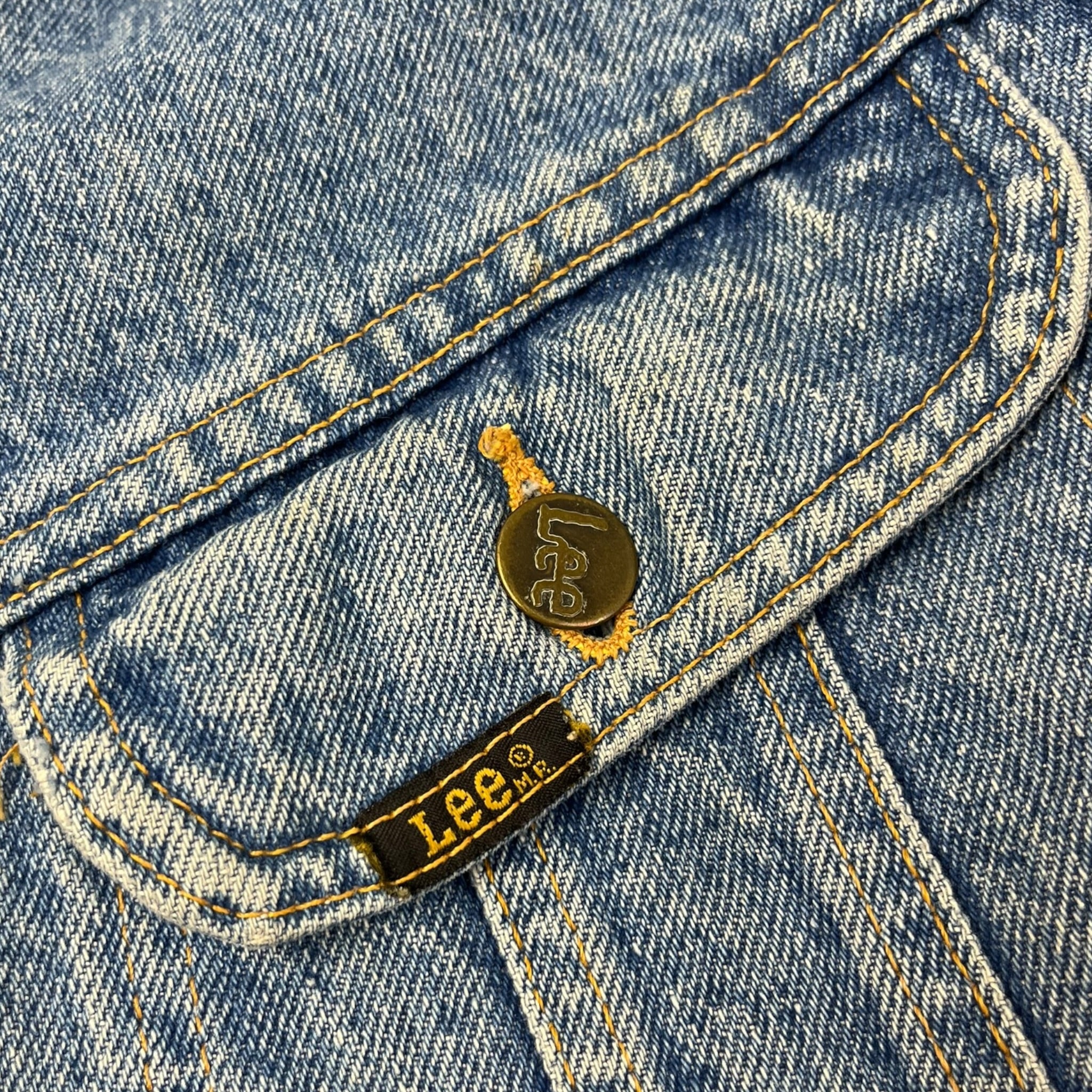 Vintage Storm Rider Lee Lined Jacket Medium Washed Blue