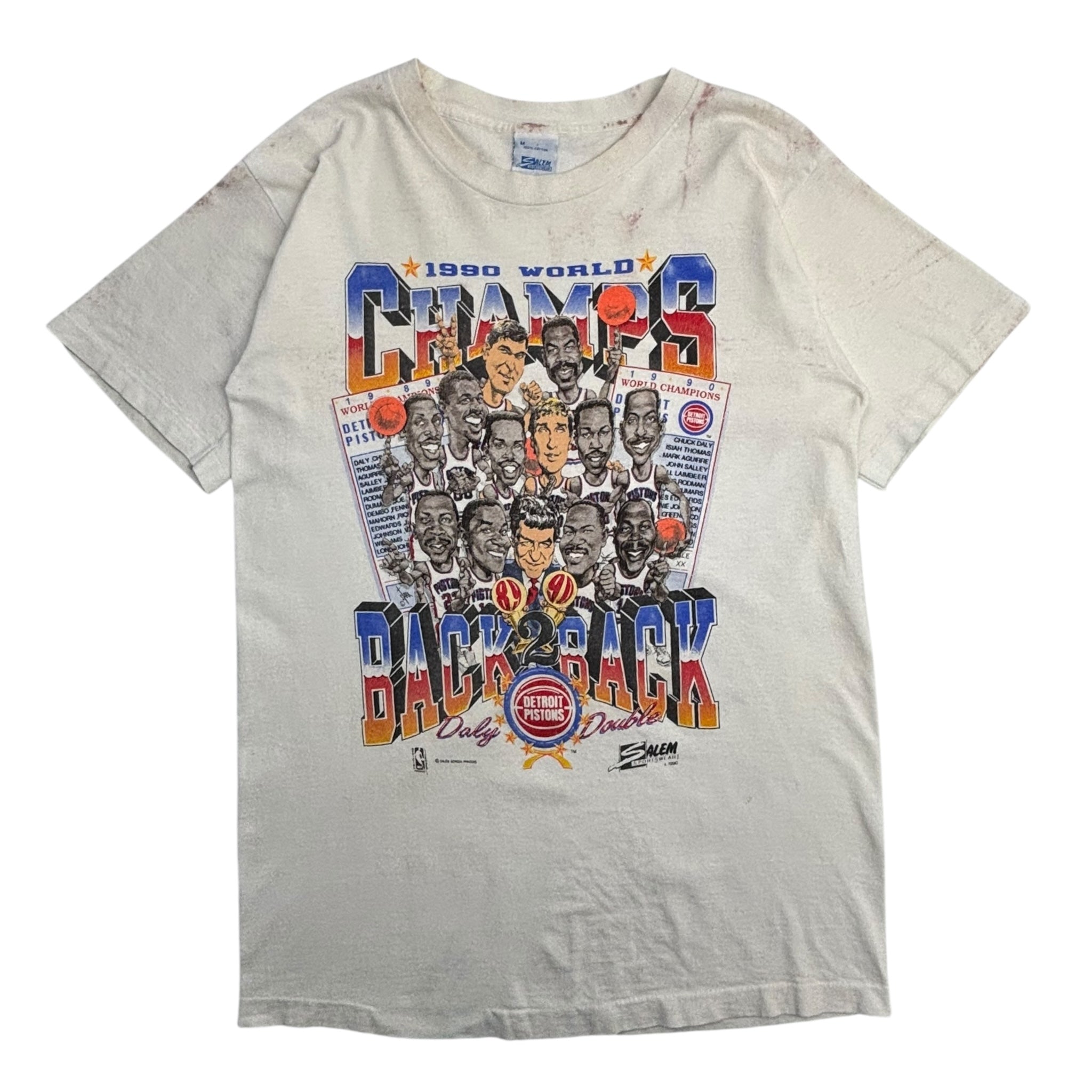 1990 Detroit Pistons World Champs B2B T-Shirt