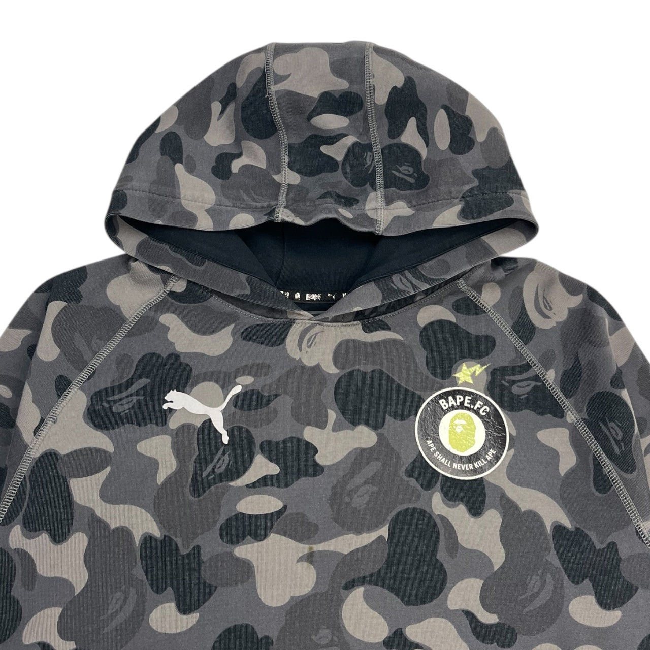BAPE X Puma ABC Camo Pullover Hoodie Black