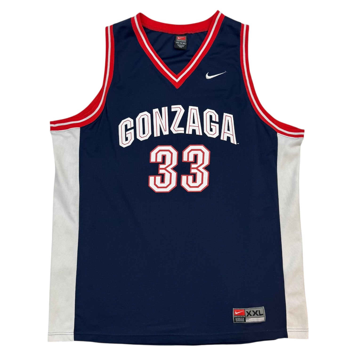 Vintage Nike Team Gonzaga Bulldogs Jersey Navy Blue