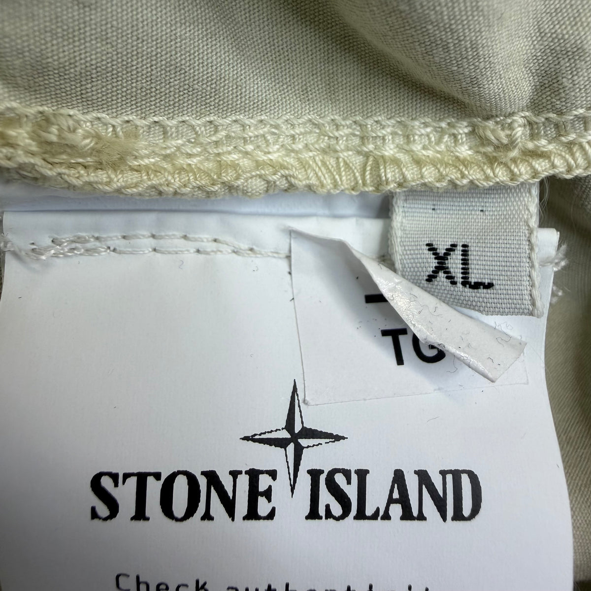 Stone Island Short Sleeve Over Shirt Beige