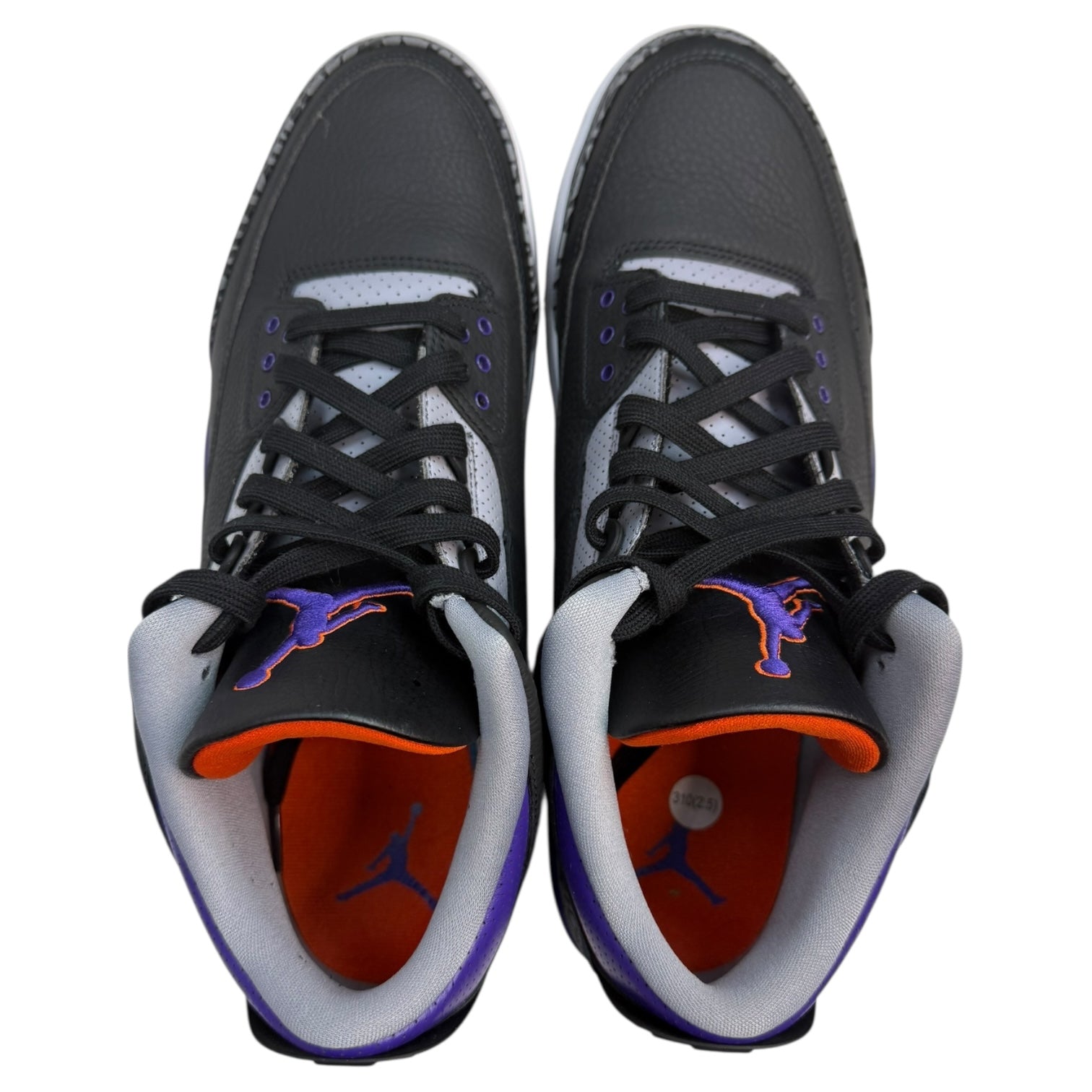Jordan 3 Retro Black Court Purple (Used)