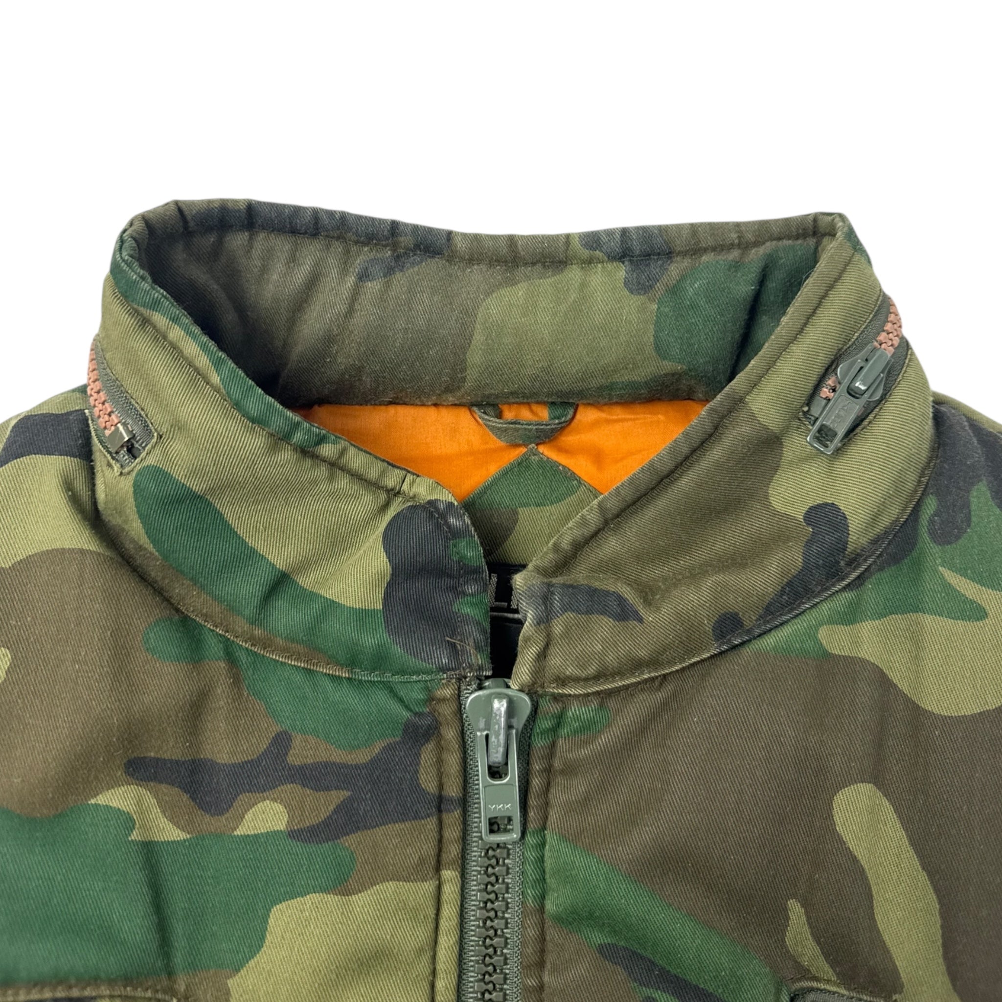 Vintage Y2K Militaire Camo Tactical Zip Jacket