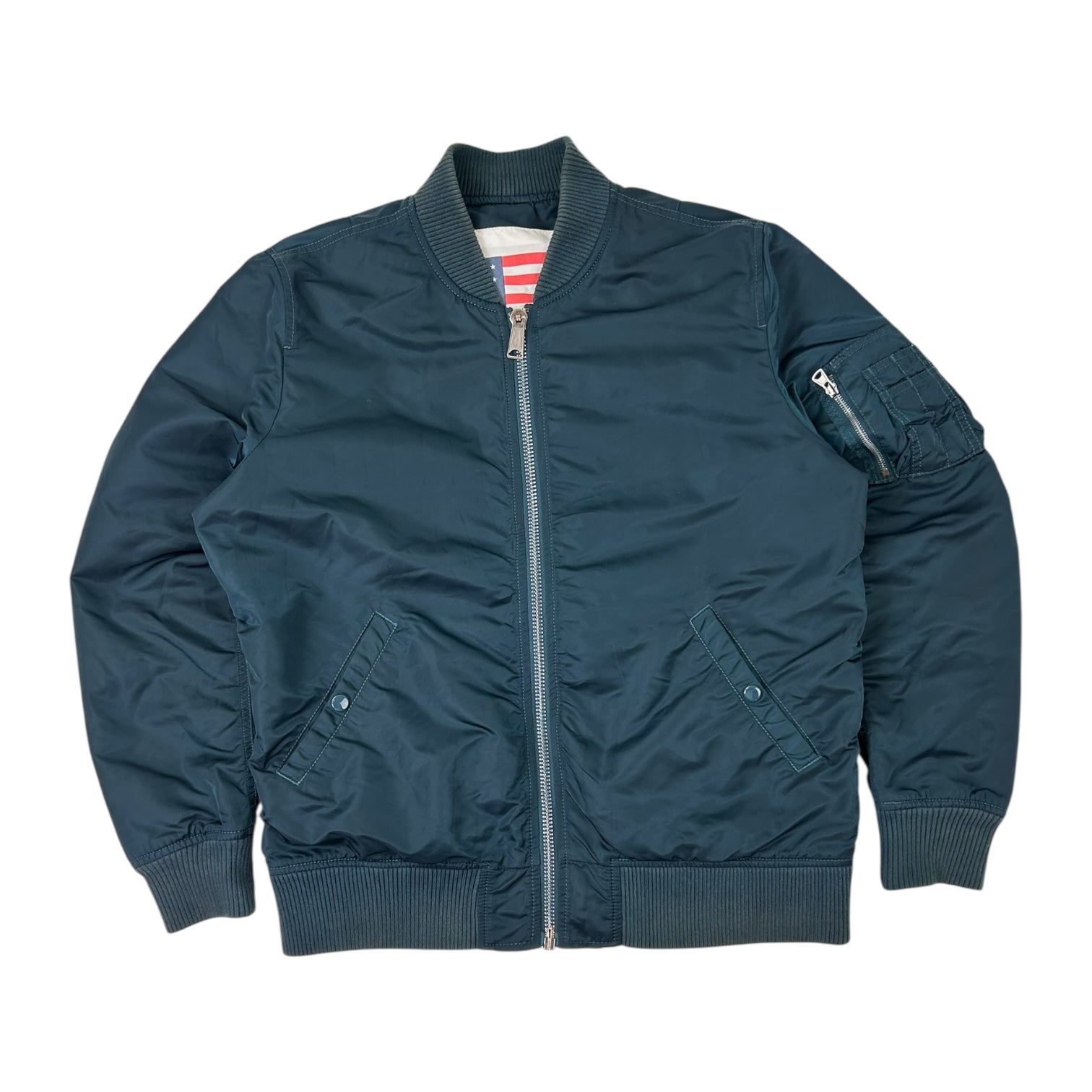 2014 Supreme MA-1 Reversible Bomber Jacket Teal