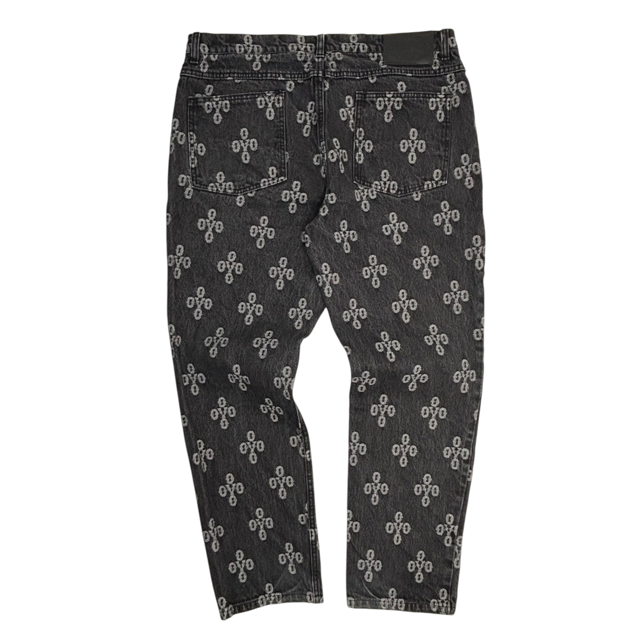 OVO Monogram Jeans Black
