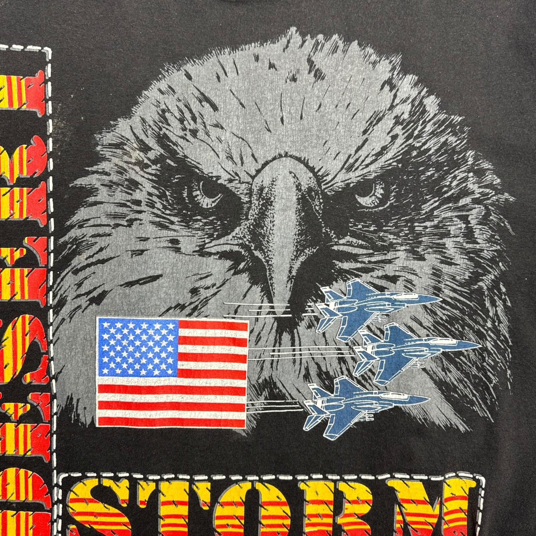 Vintage Desert Storm Eagle Tee Black