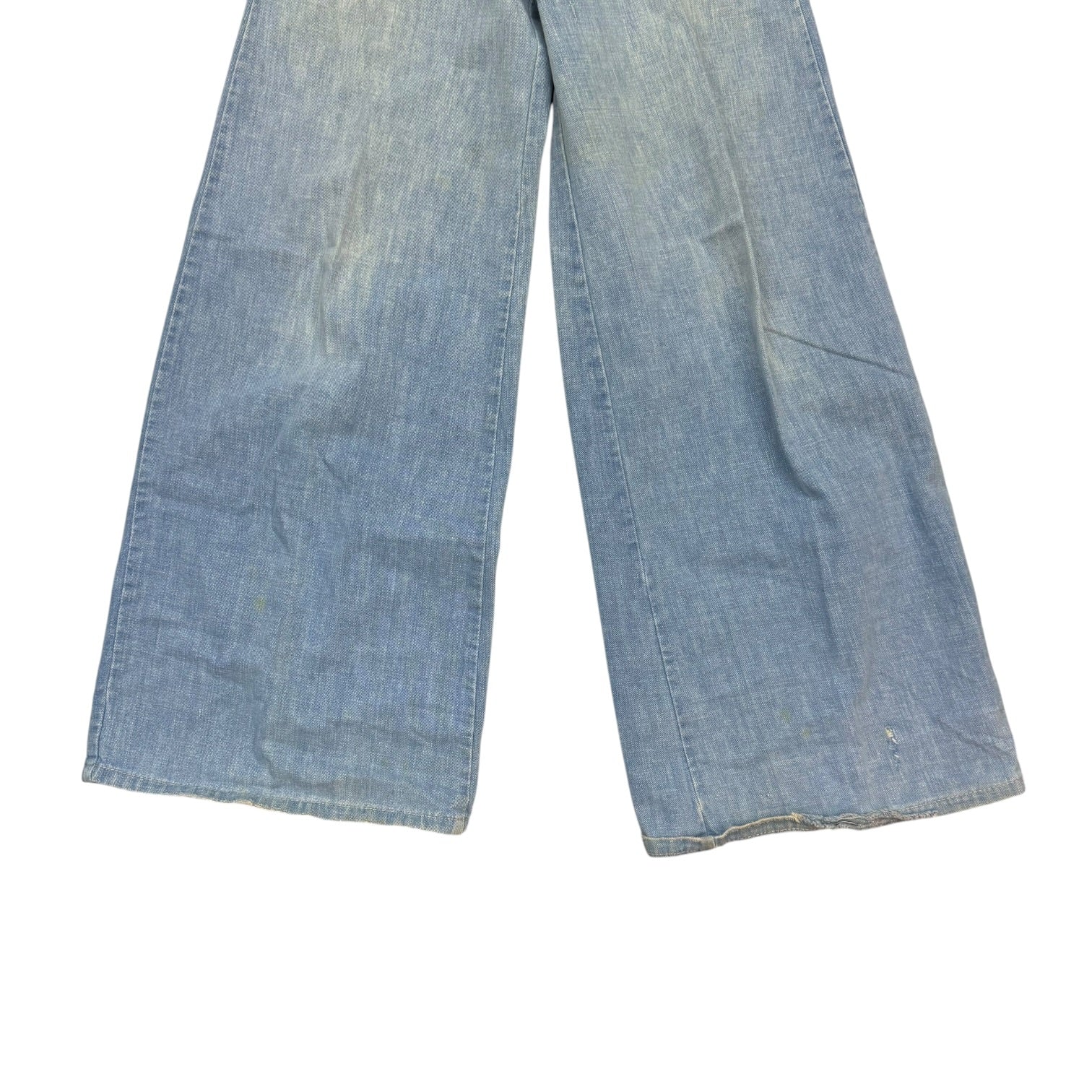(W) Vintage Flared Denim Pants Medium Blue