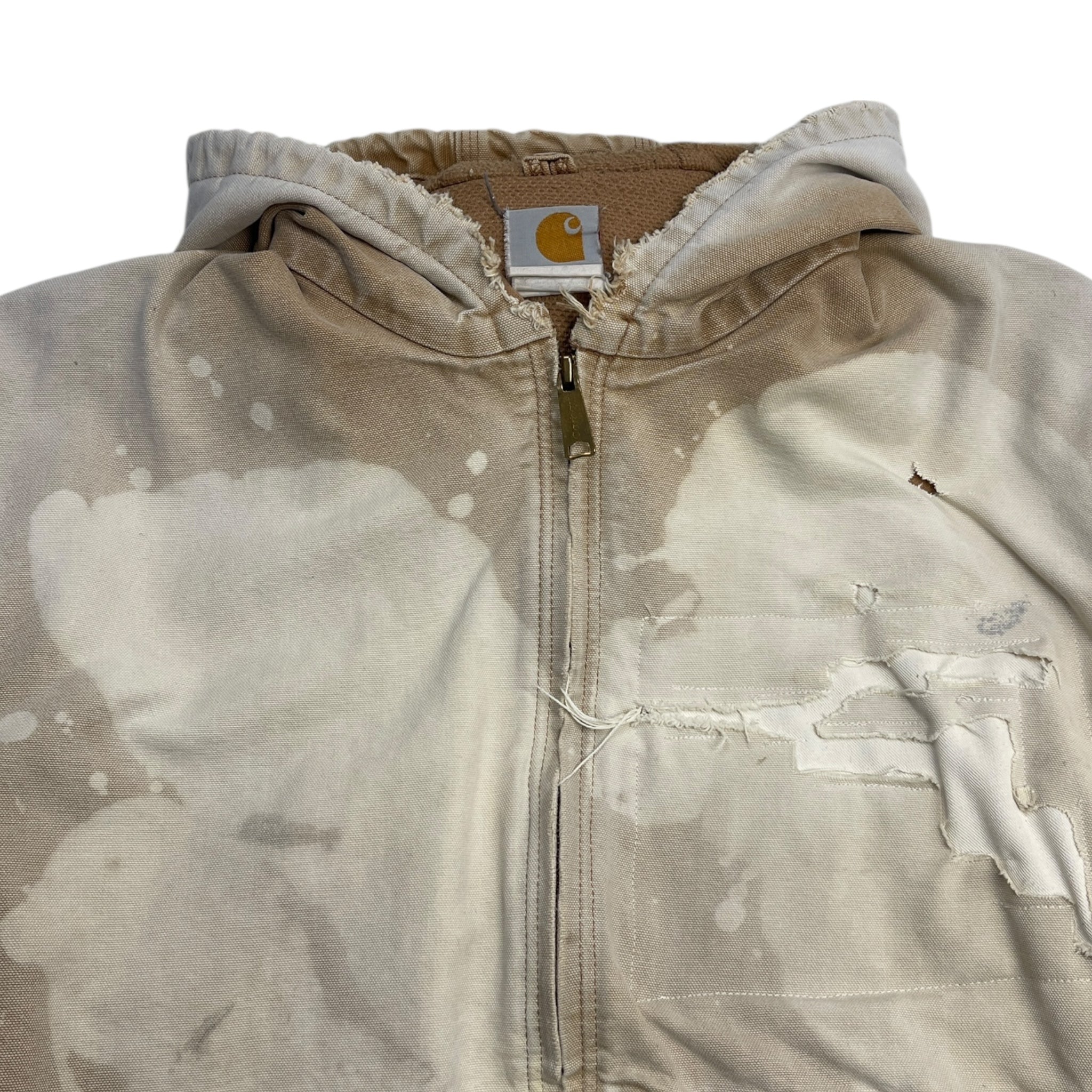 Vintage Carhartt Active Jacket Waffle Lined Faded Tan