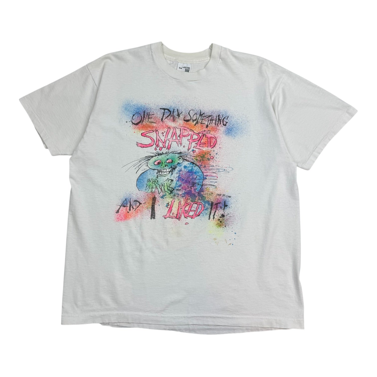 1988 One Day Something Snapped And I Liked It Tee White
