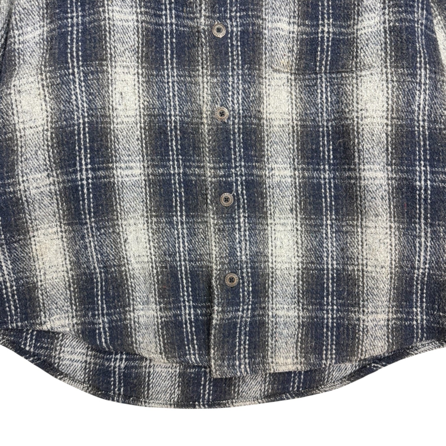 Vintage Earth Ragz Checkered Button Up Navy
