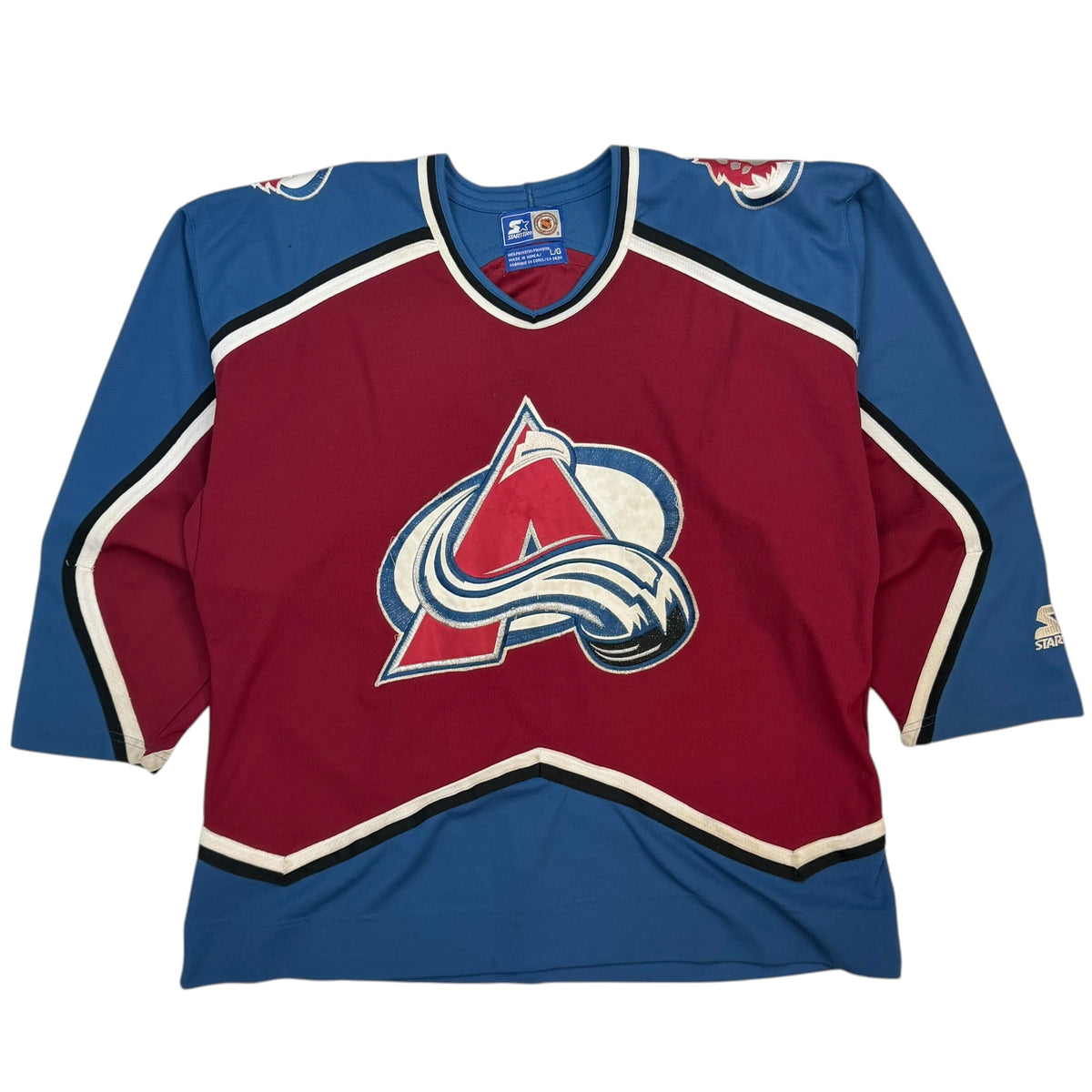 Vintage Starter Colorado Avalanche Jersey Red/Blue