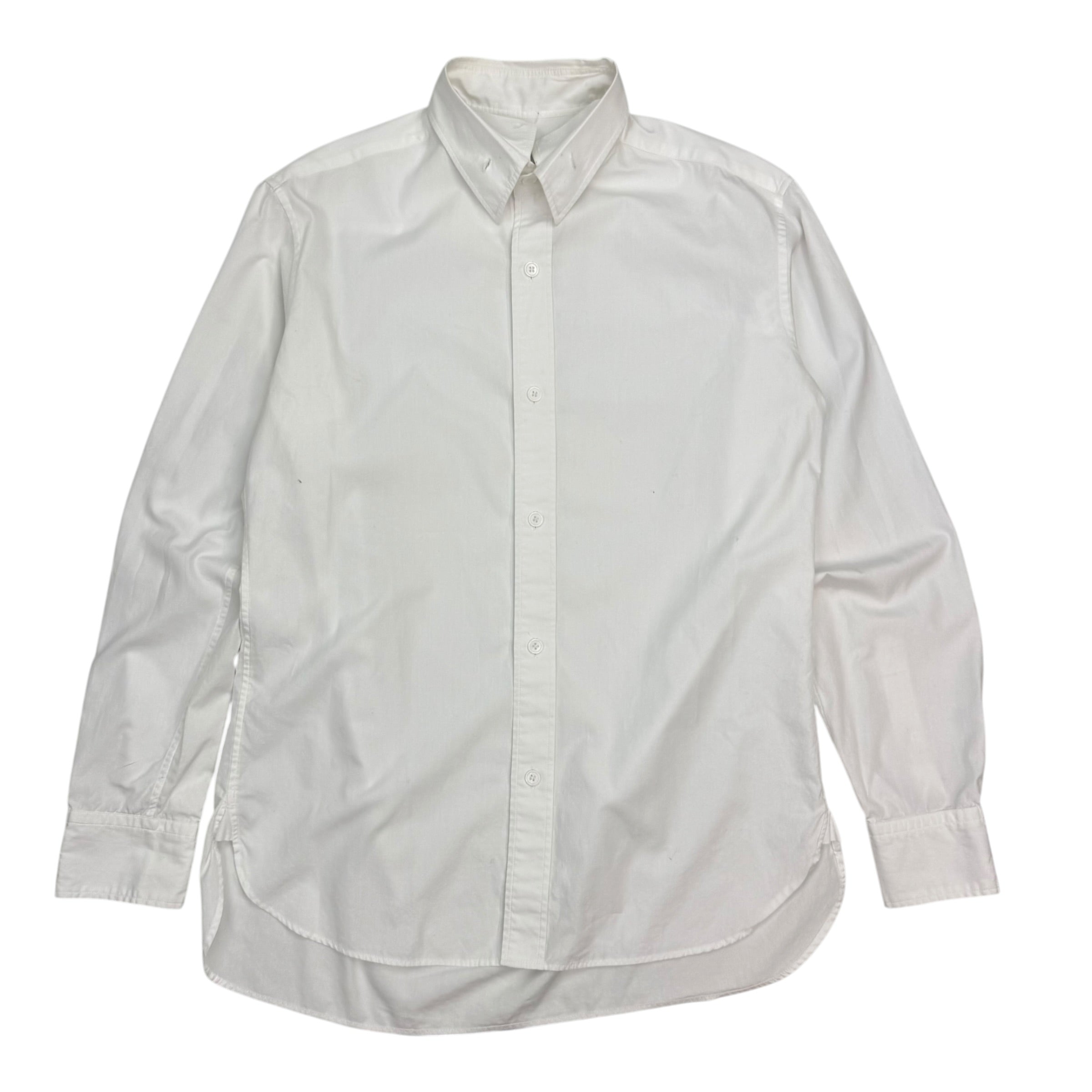 Yohji Yamamoto Pour Homme Broad Cloth Button Up Shirt White
