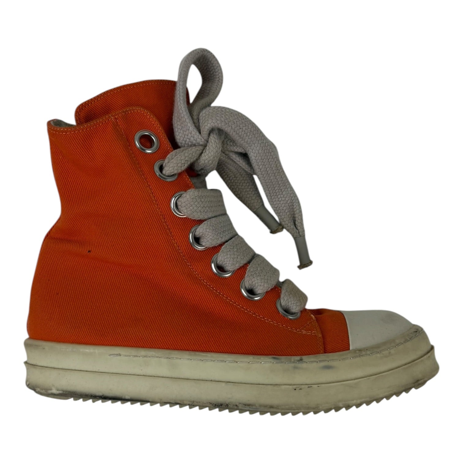 Rick Owens DRKSHDW Jumbo Lace High-Top Sneakers Orange (Used)