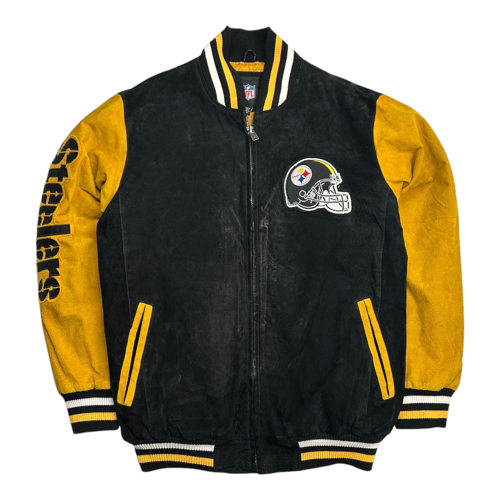 Pittsburgh Steelers NFL Cowhide Letterman Jacket