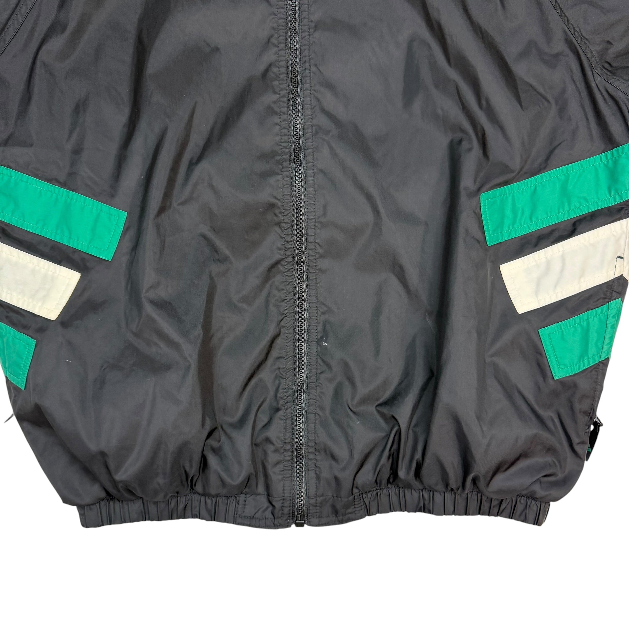 Vintage Adidas Embroidered Windbreaker Black/Green